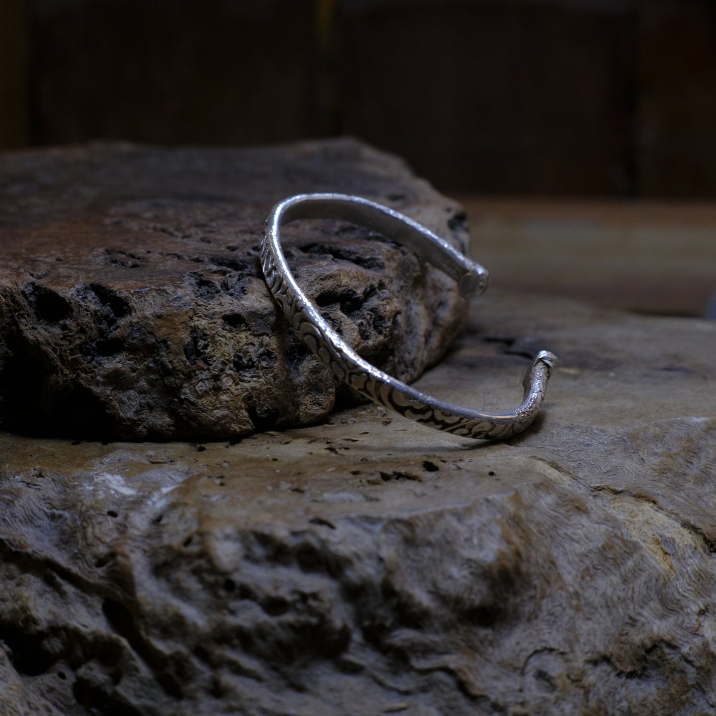 Victorian Era Pirate Inspired Sterling Silver Cuff Bracelet