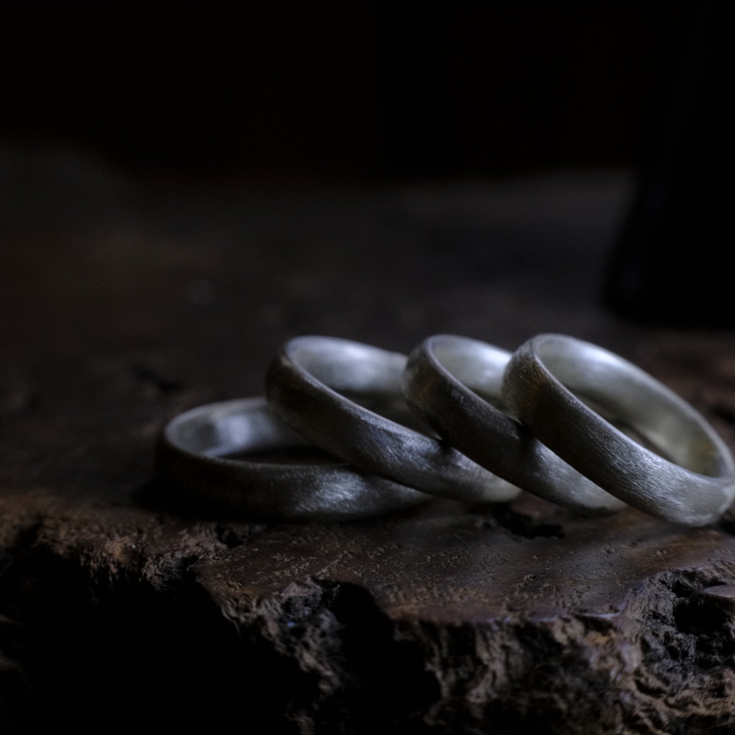 Brushed Matte Finish Silver Ring / Band US Sizes