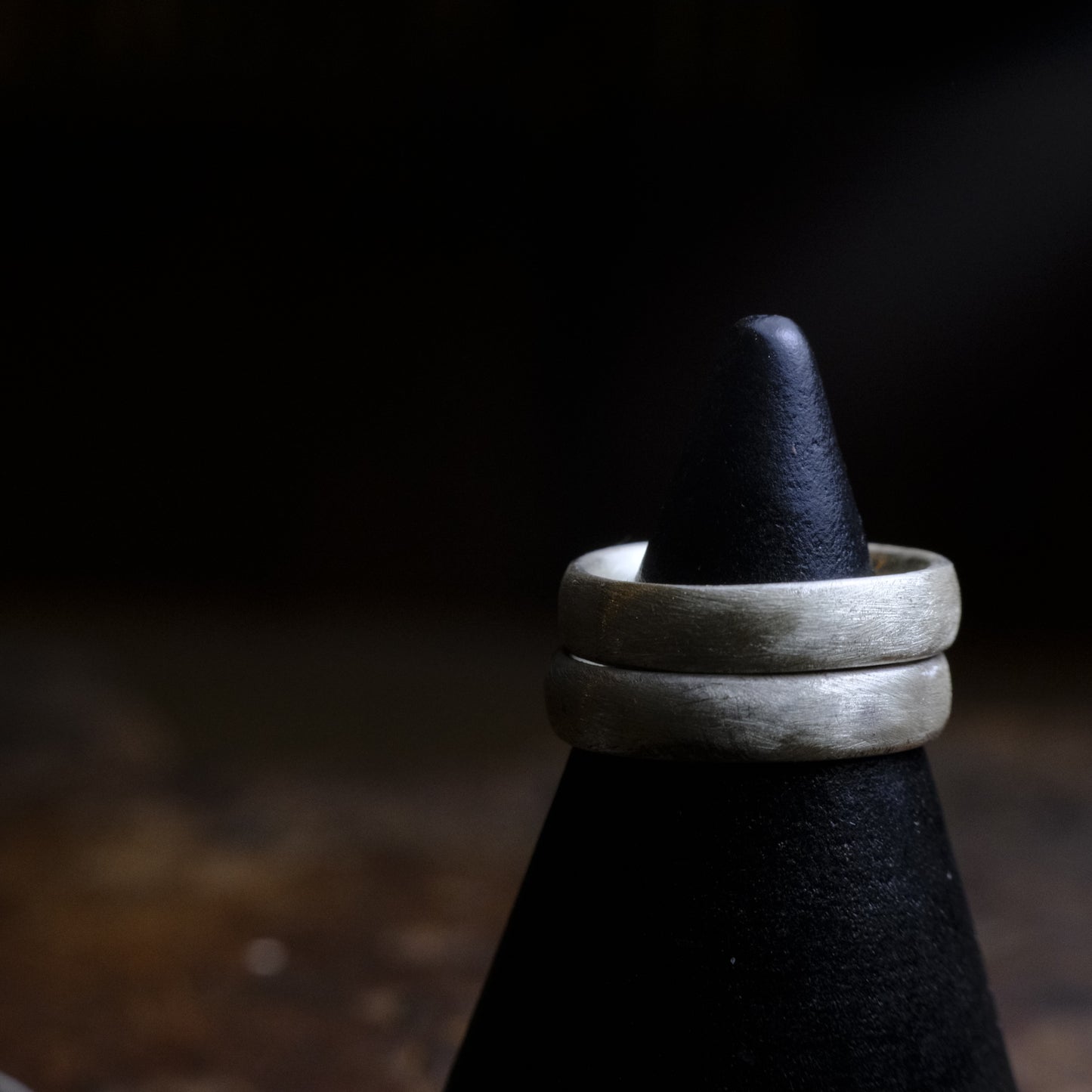 Brushed Matte Finish Silver Ring / Band US Sizes