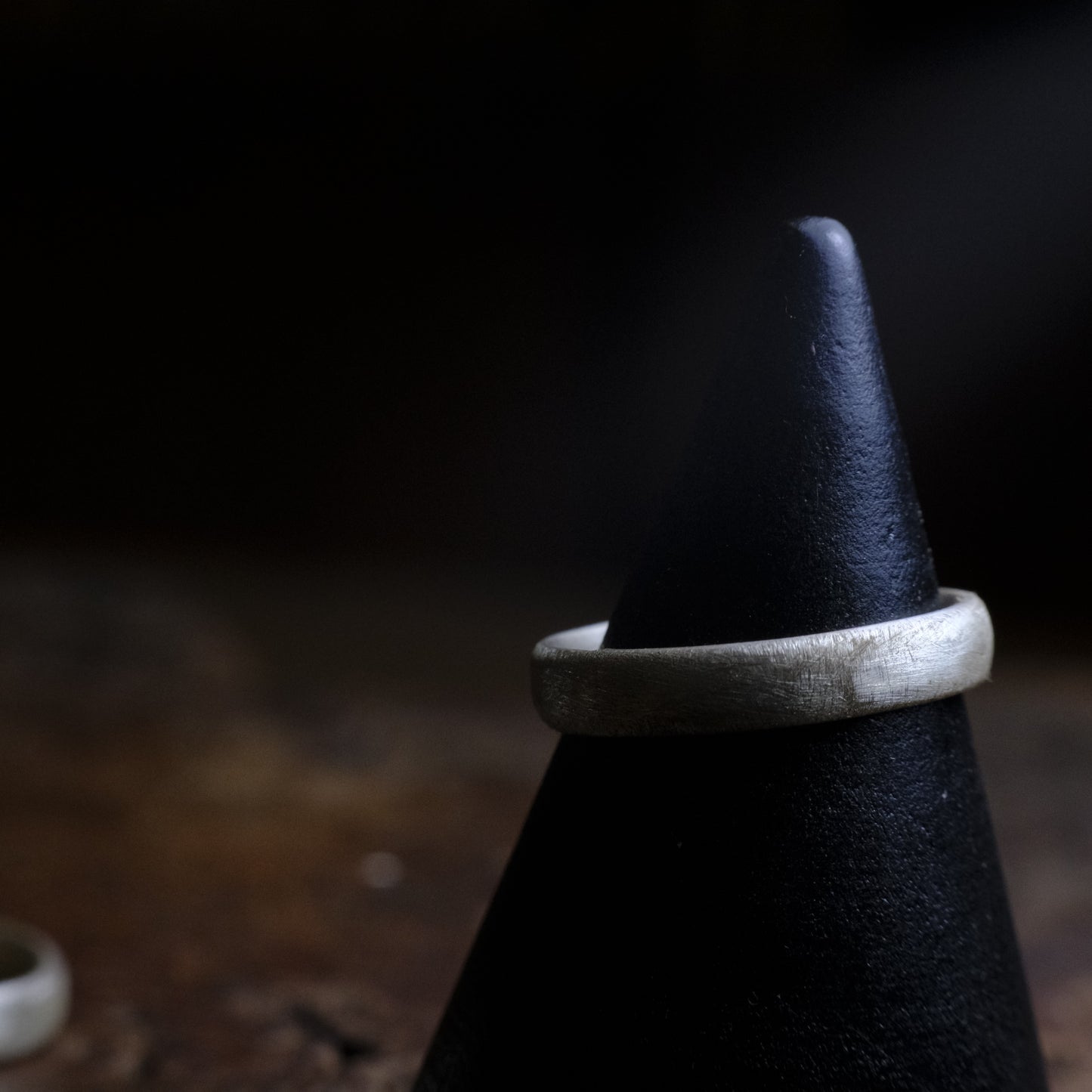 Brushed Matte Finish Silver Ring / Band US Sizes