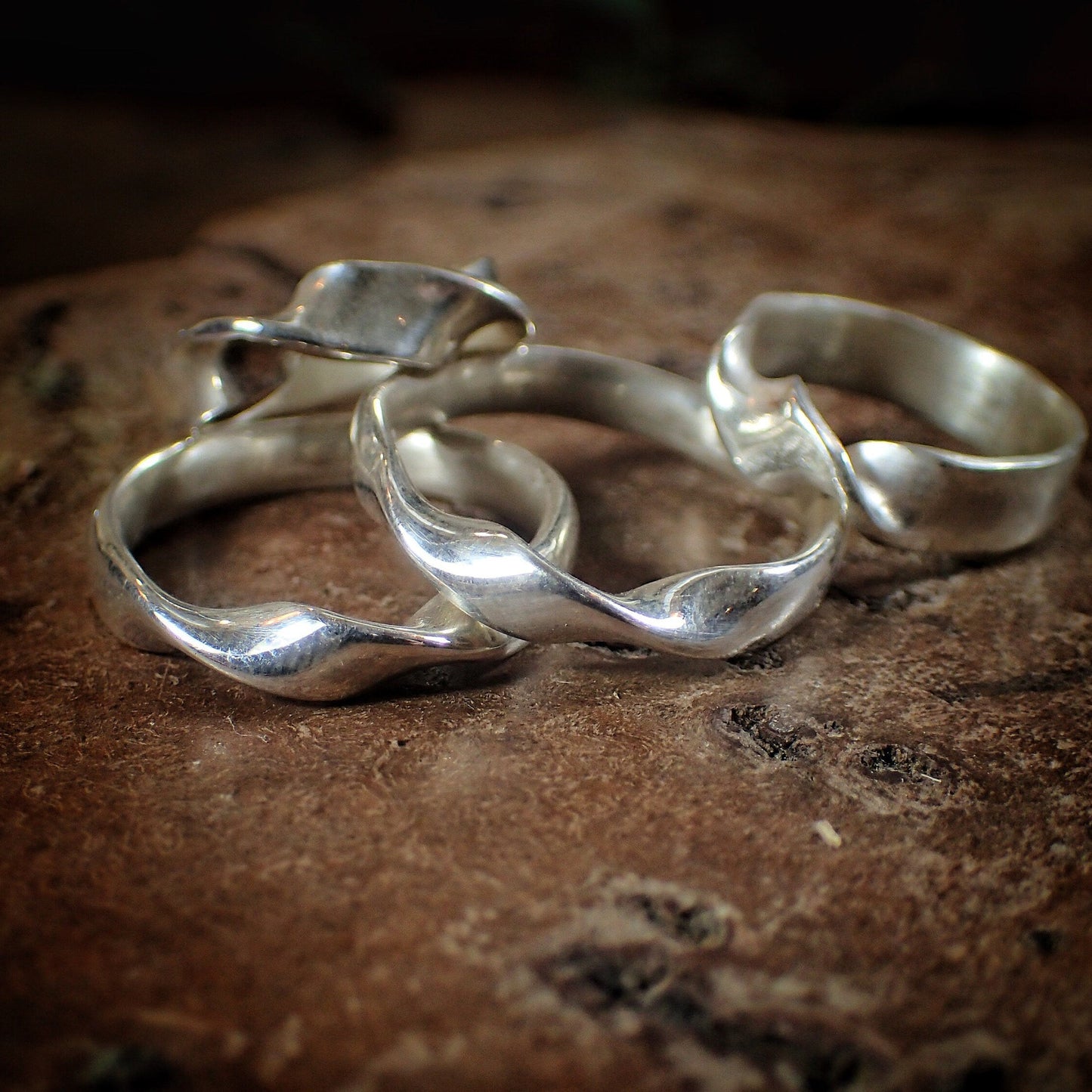 Twisted Silver Ring / Band / Band US Sizes