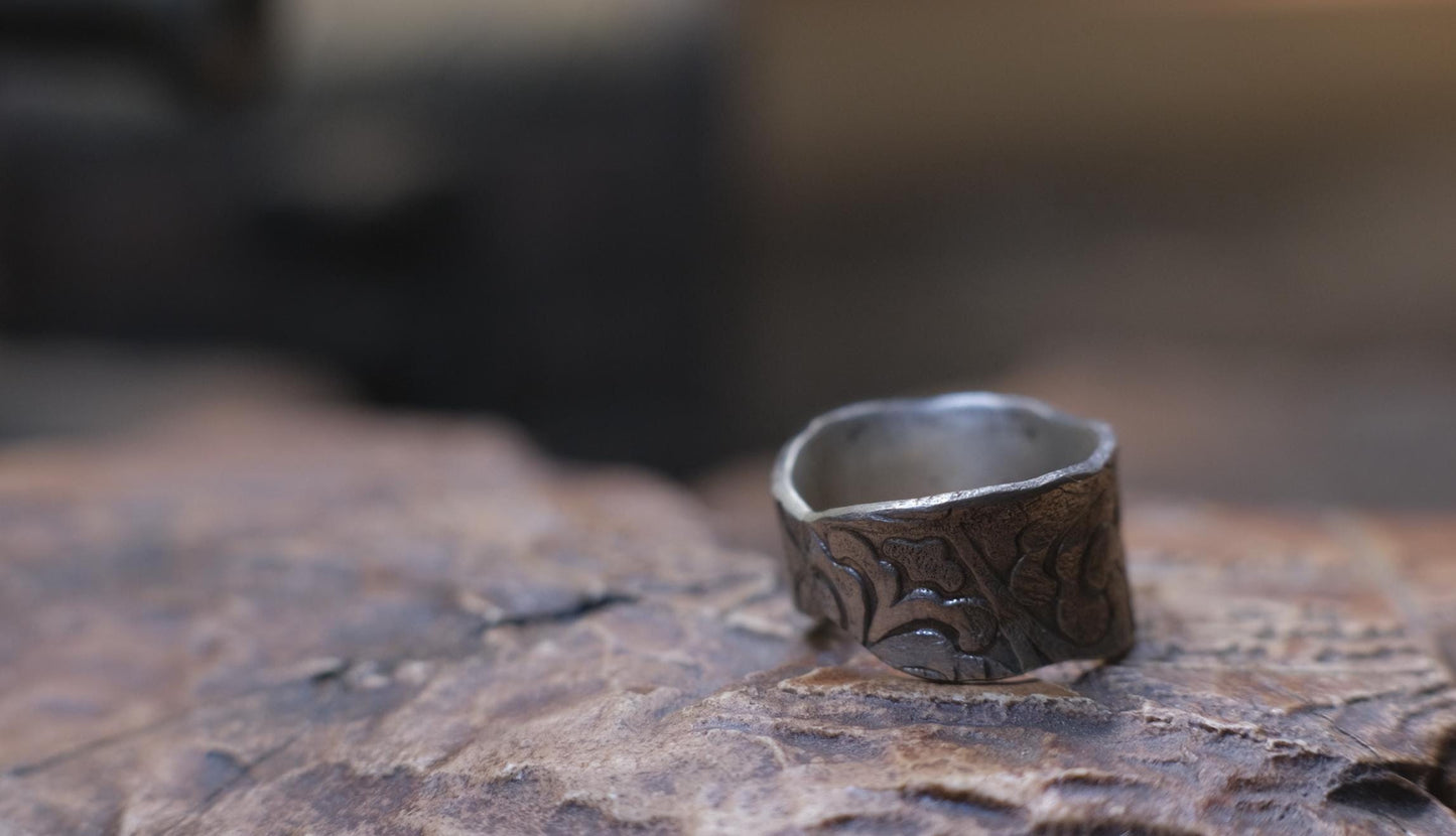 Antique Vibes Pirate Inspired Sterling Silver Ring Size 6.5