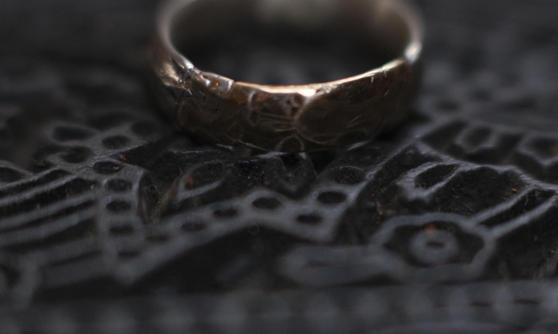 Handcrafted Sterling Silver Ring with Molten Gold Overlay US Size 9.75