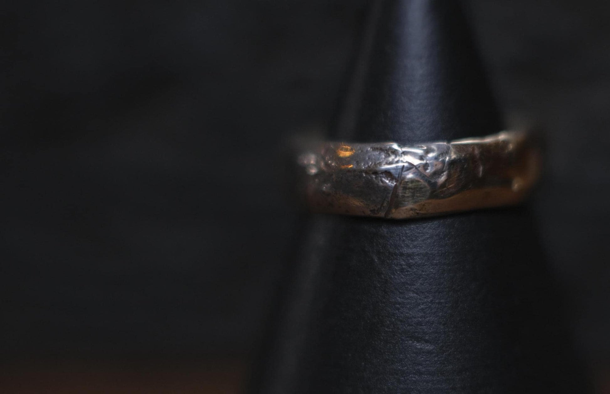 Handcrafted Sterling Silver Ring with Molten Gold Overlay US Size 9.75