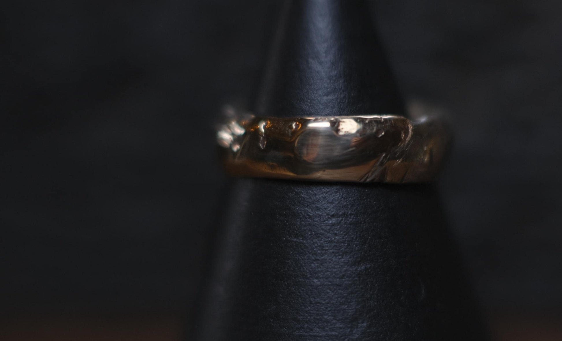 Handcrafted Sterling Silver Ring with Molten Gold Overlay US Size 9.75