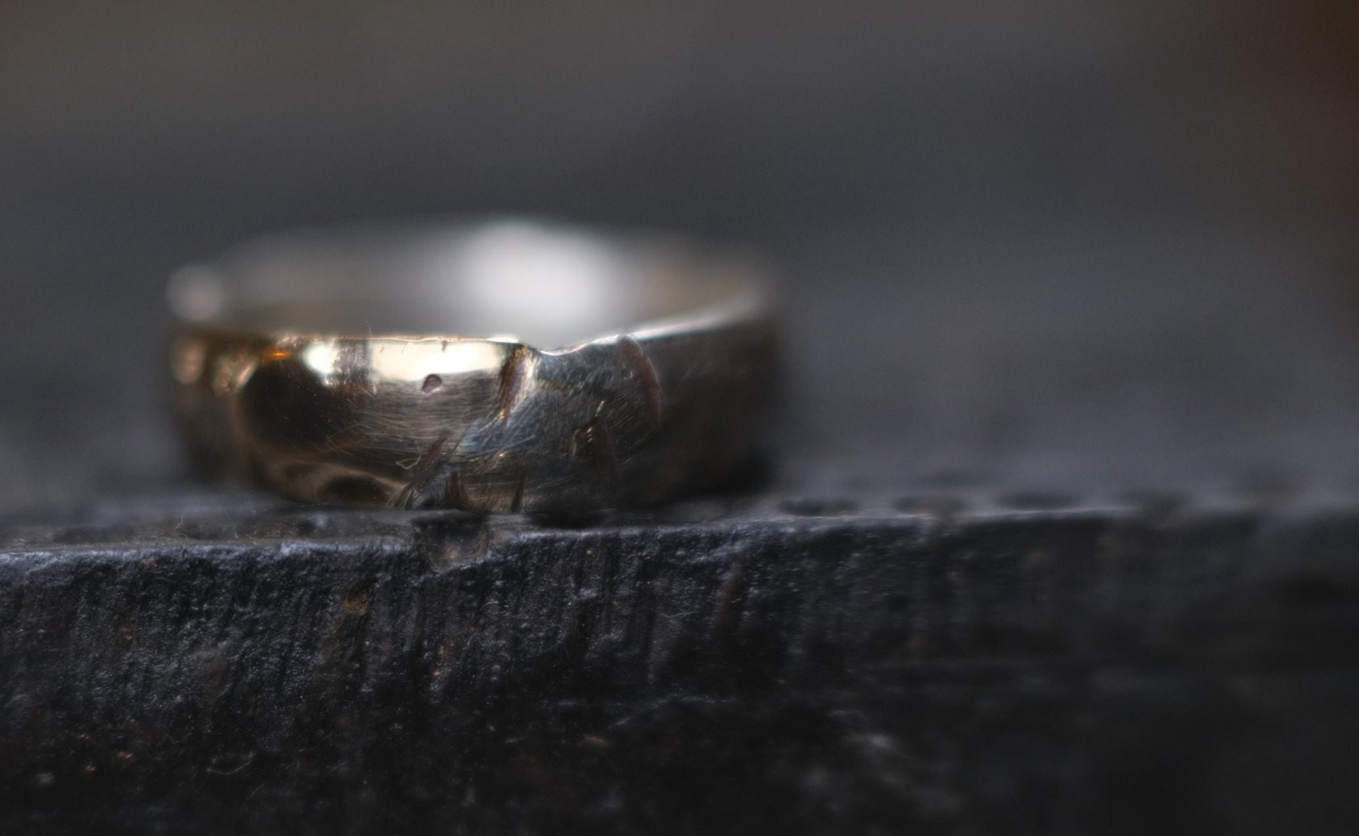 Handcrafted Sterling Silver Ring with Molten Gold Overlay US Size 9.75