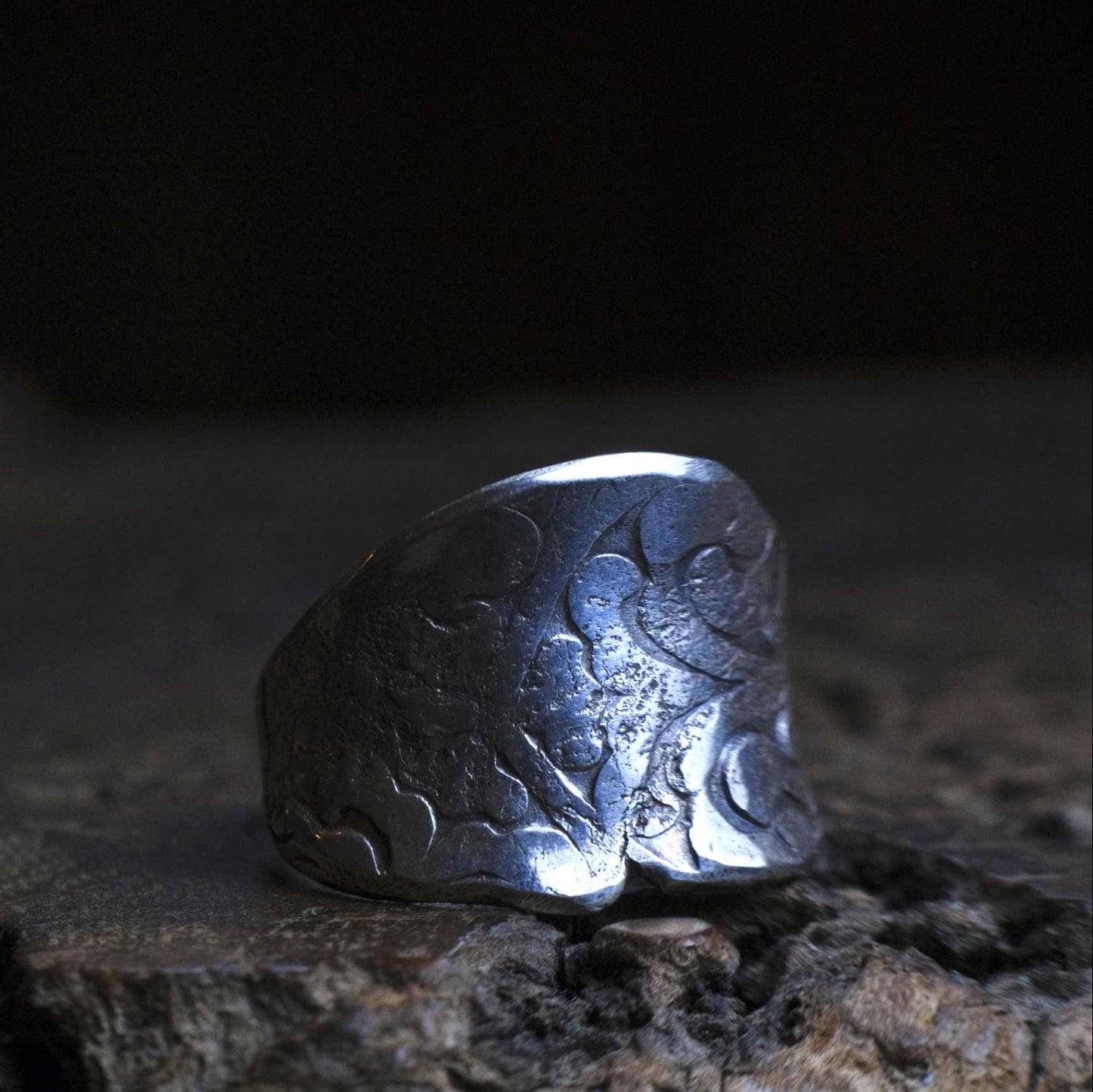 OOAK Handcrafted Sterling Silver Ring US Size 8.5