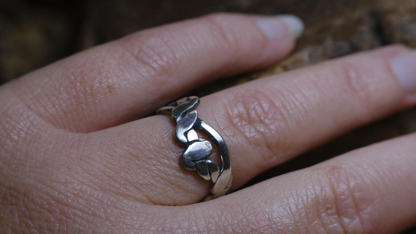 Large Sterling Silver Woven Rings Made to Size