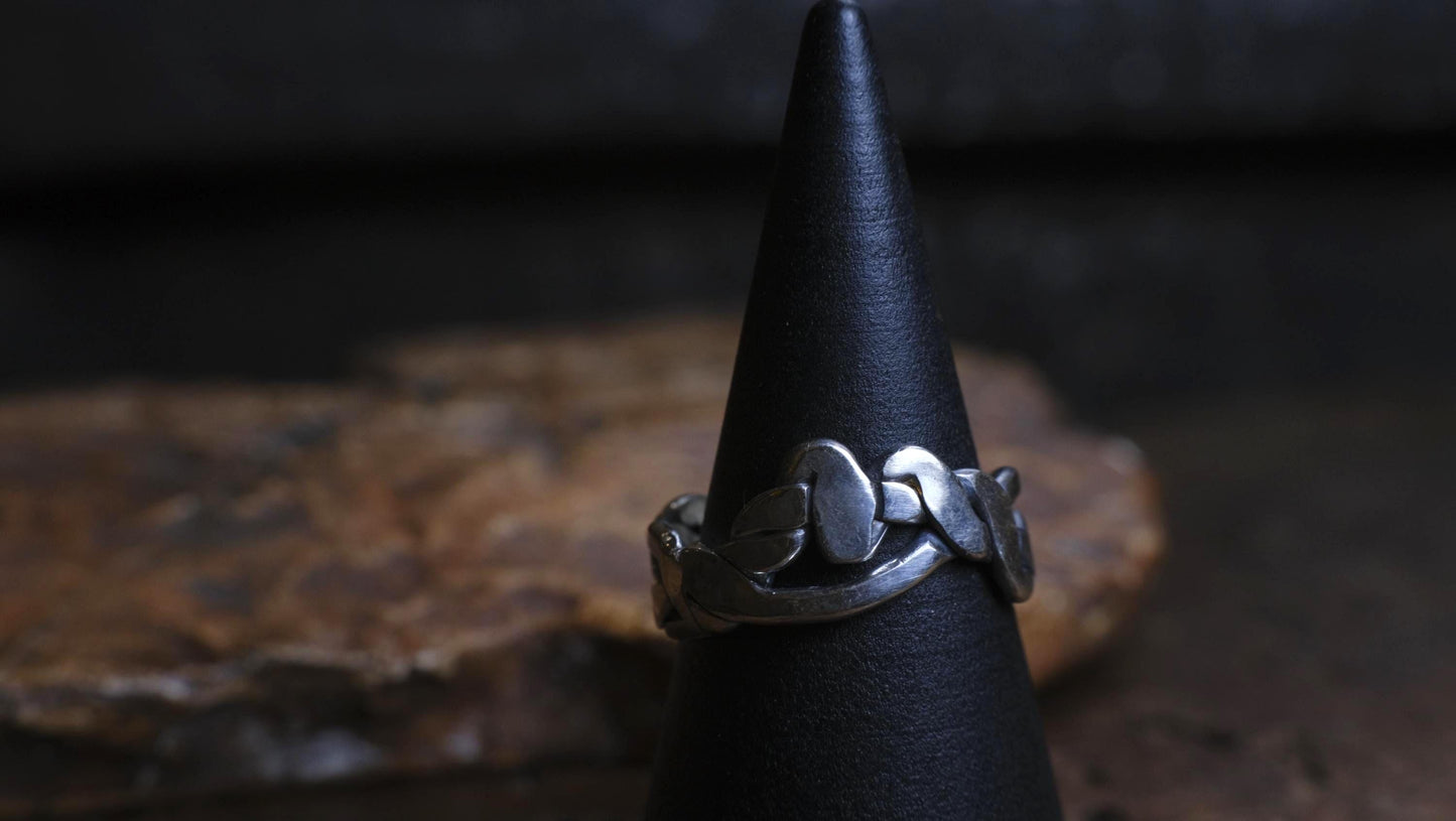 Large Sterling Silver Woven Rings Made to Size