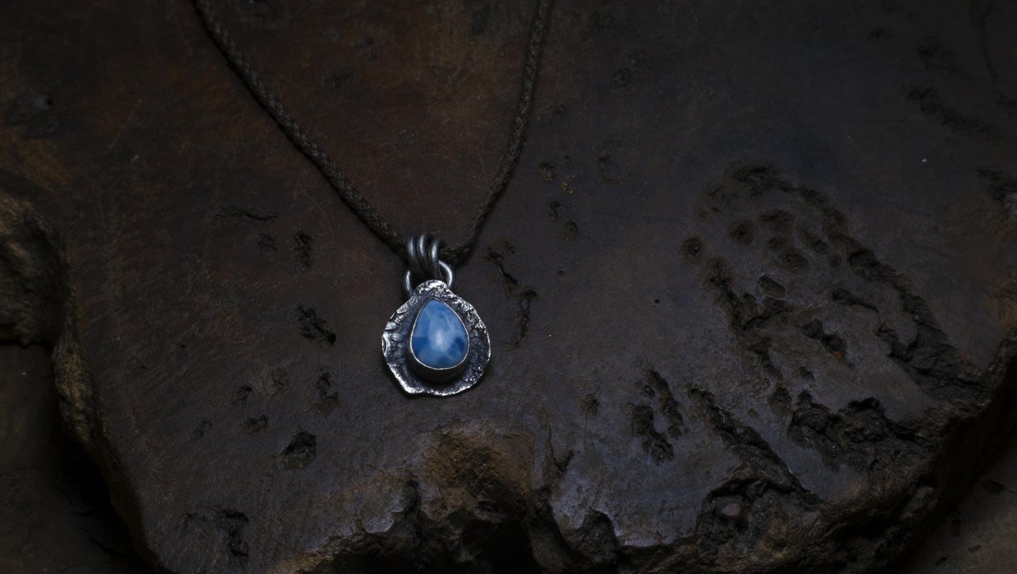 Larimar Tear Drop Pirate Inspired Pendant