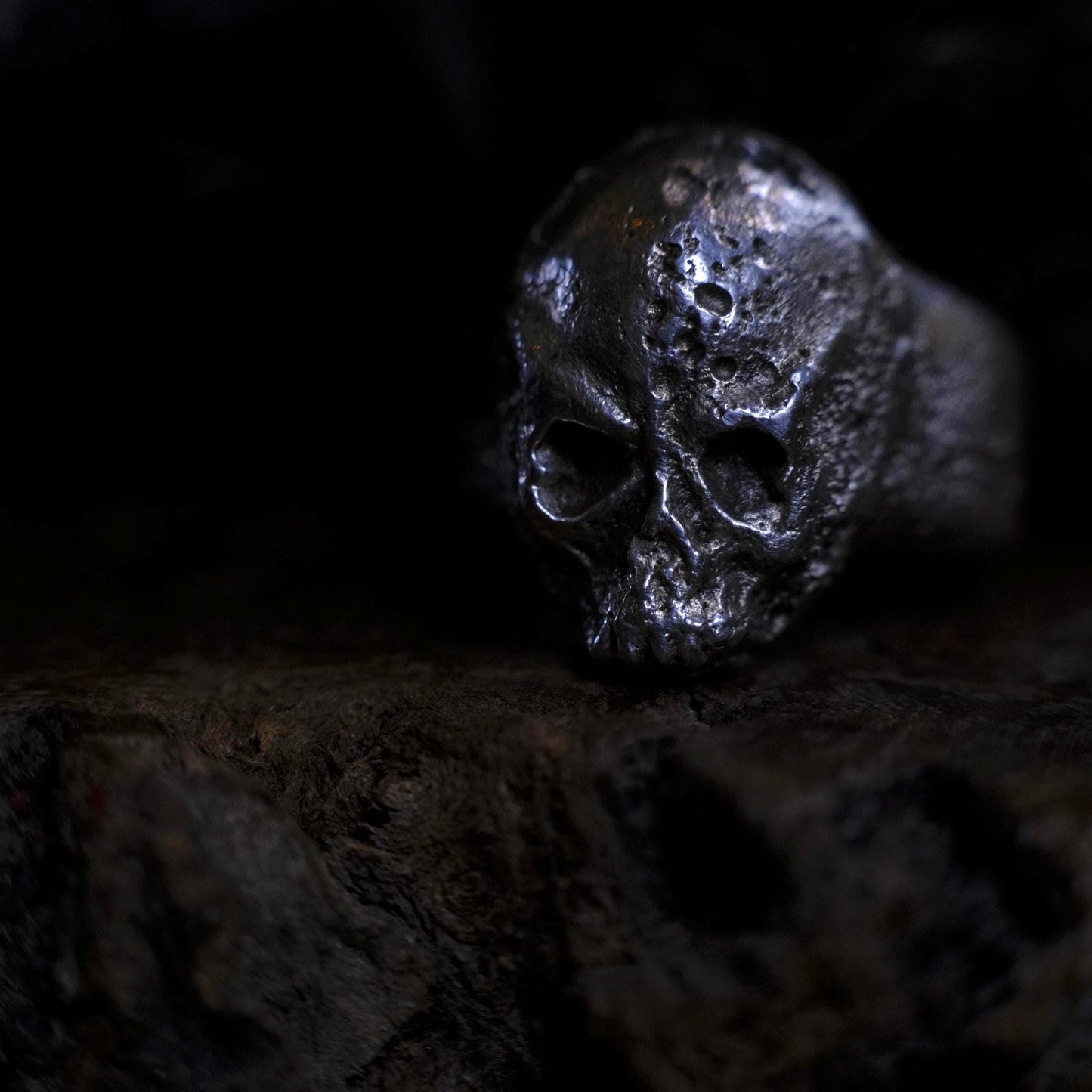 Chunky Sterling Silver Skull Ring