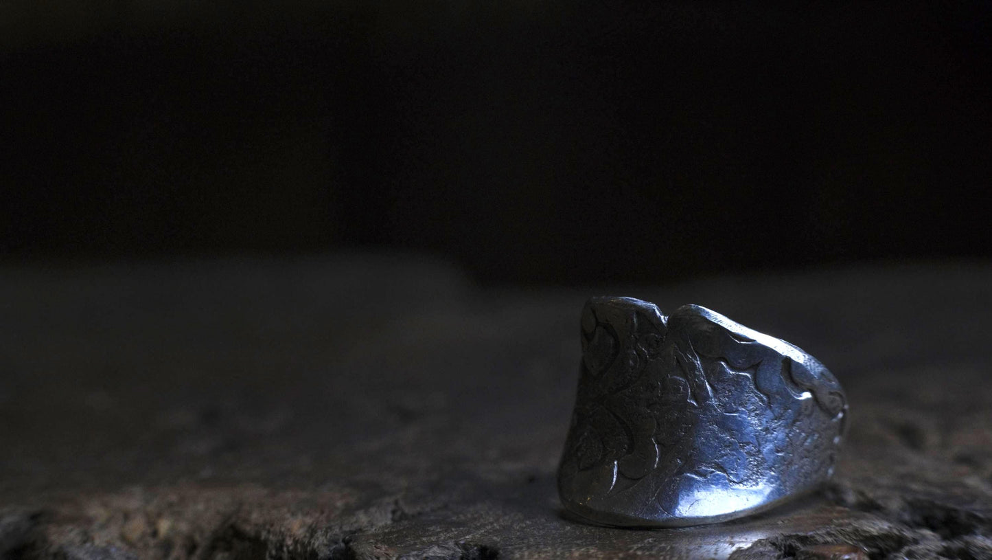 OOAK Handcrafted Sterling Silver Ring US Size 8.5