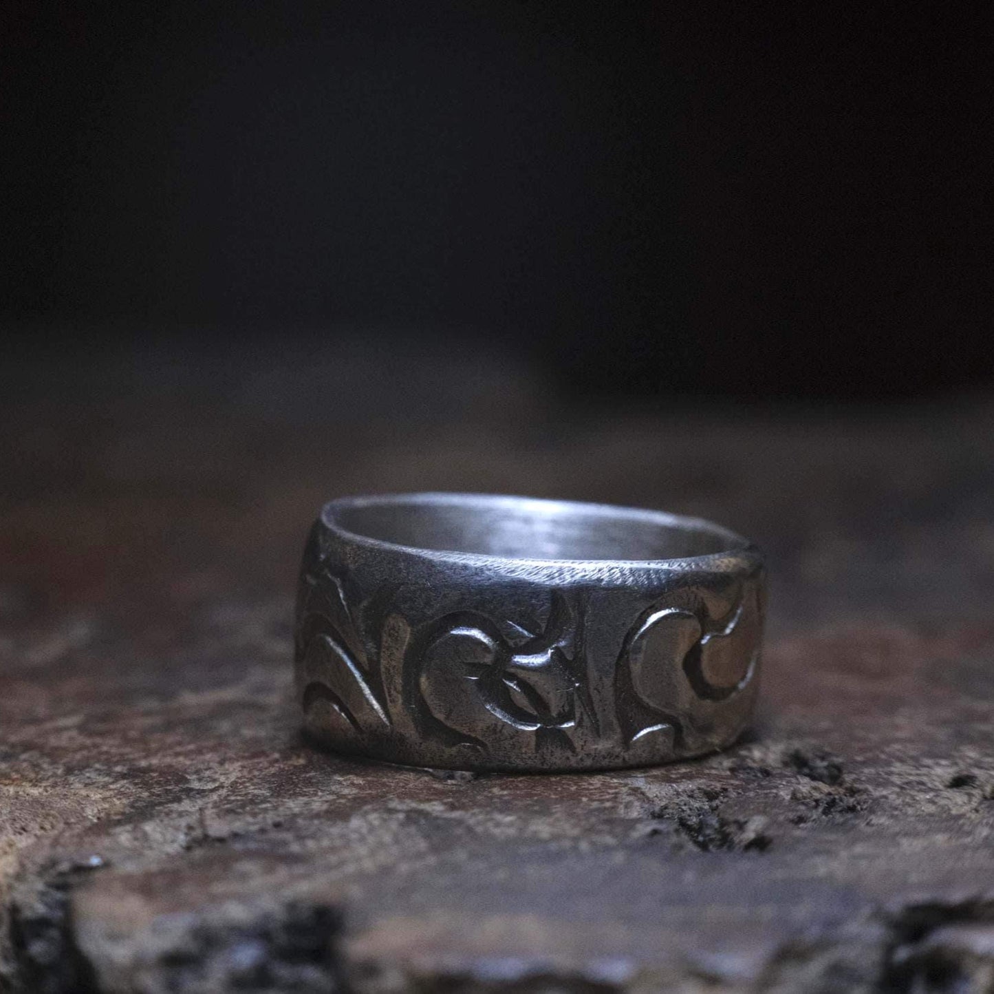 Sterling Silver Ring Handmade Pirate Inspired US Size 7.25