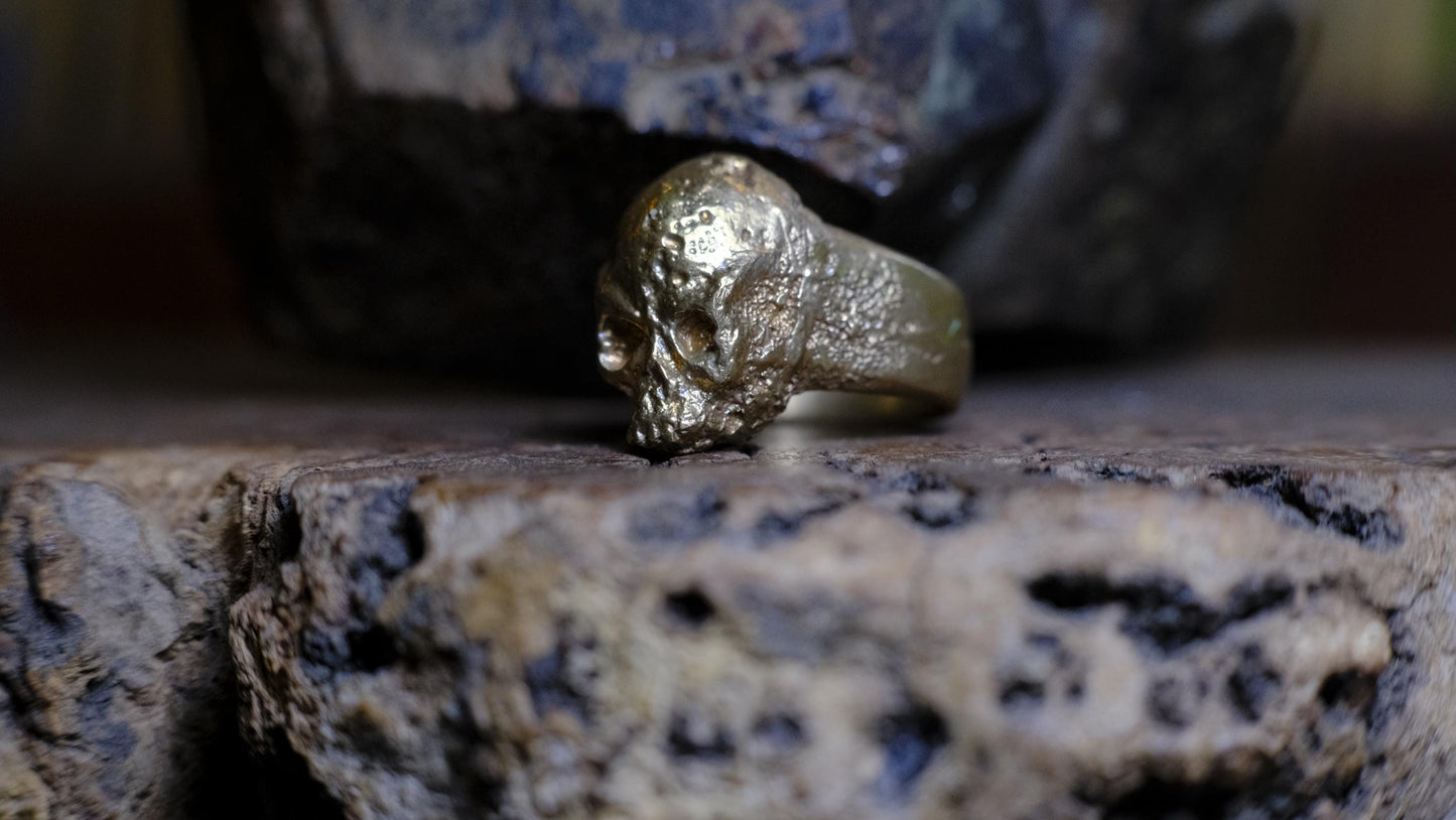 Brass Skull Ring US Size 12.75