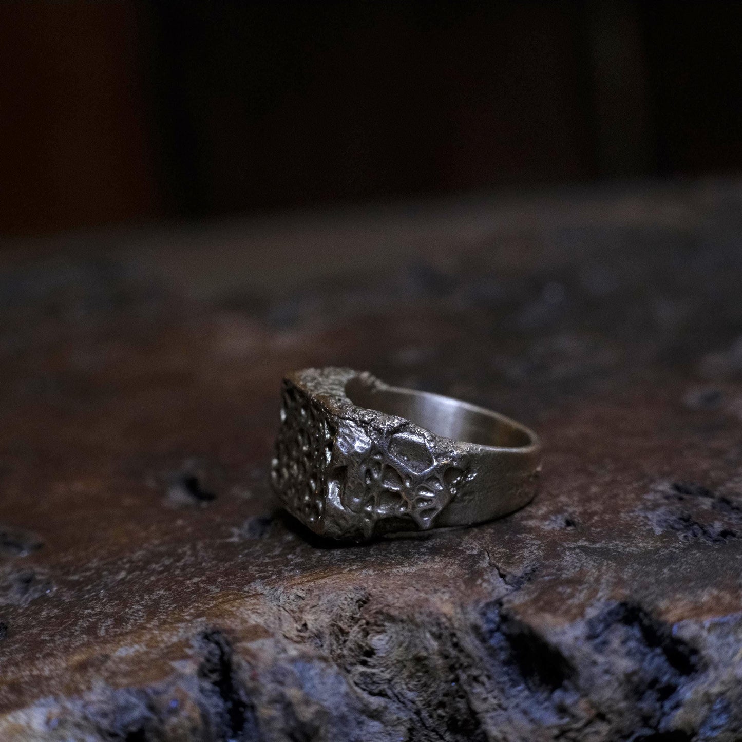 Brass Metatron's Cube Sacred Geometry Ring