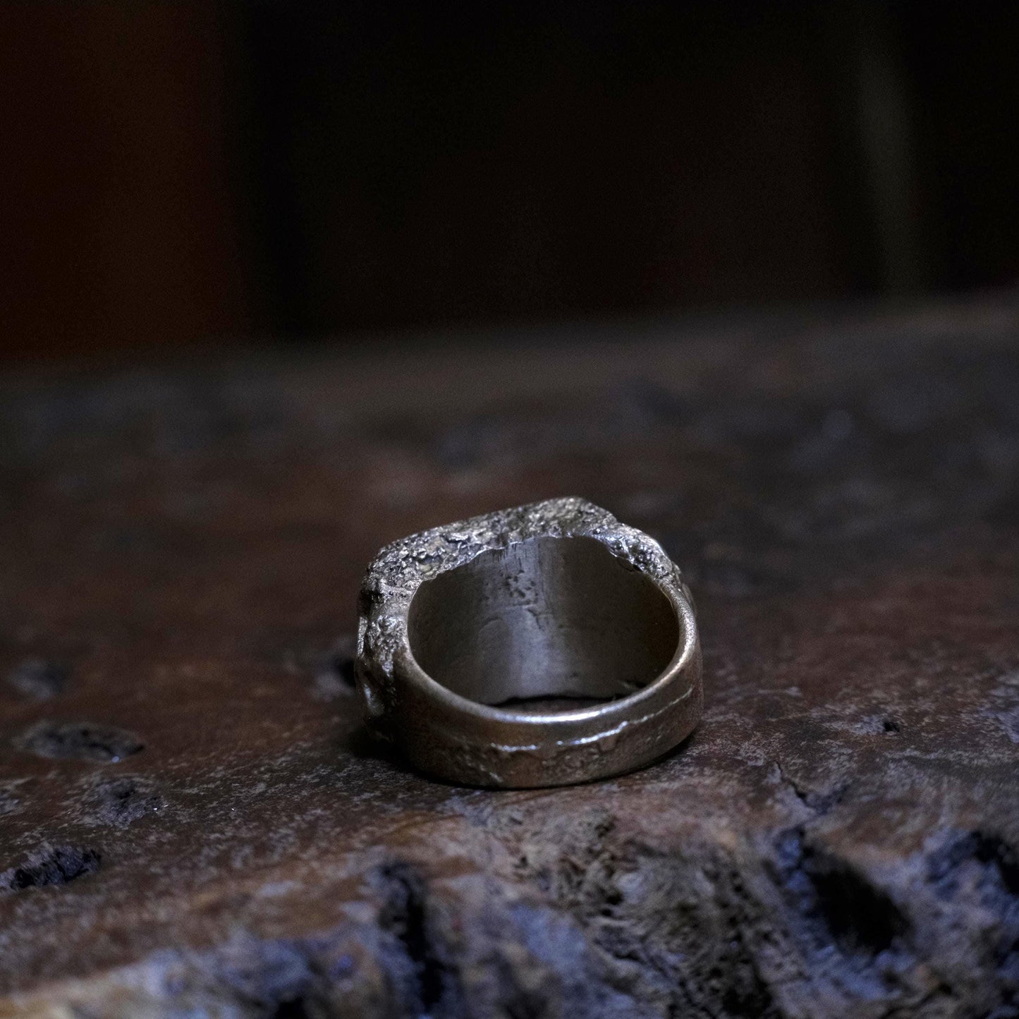 Brass Metatron's Cube Sacred Geometry Ring
