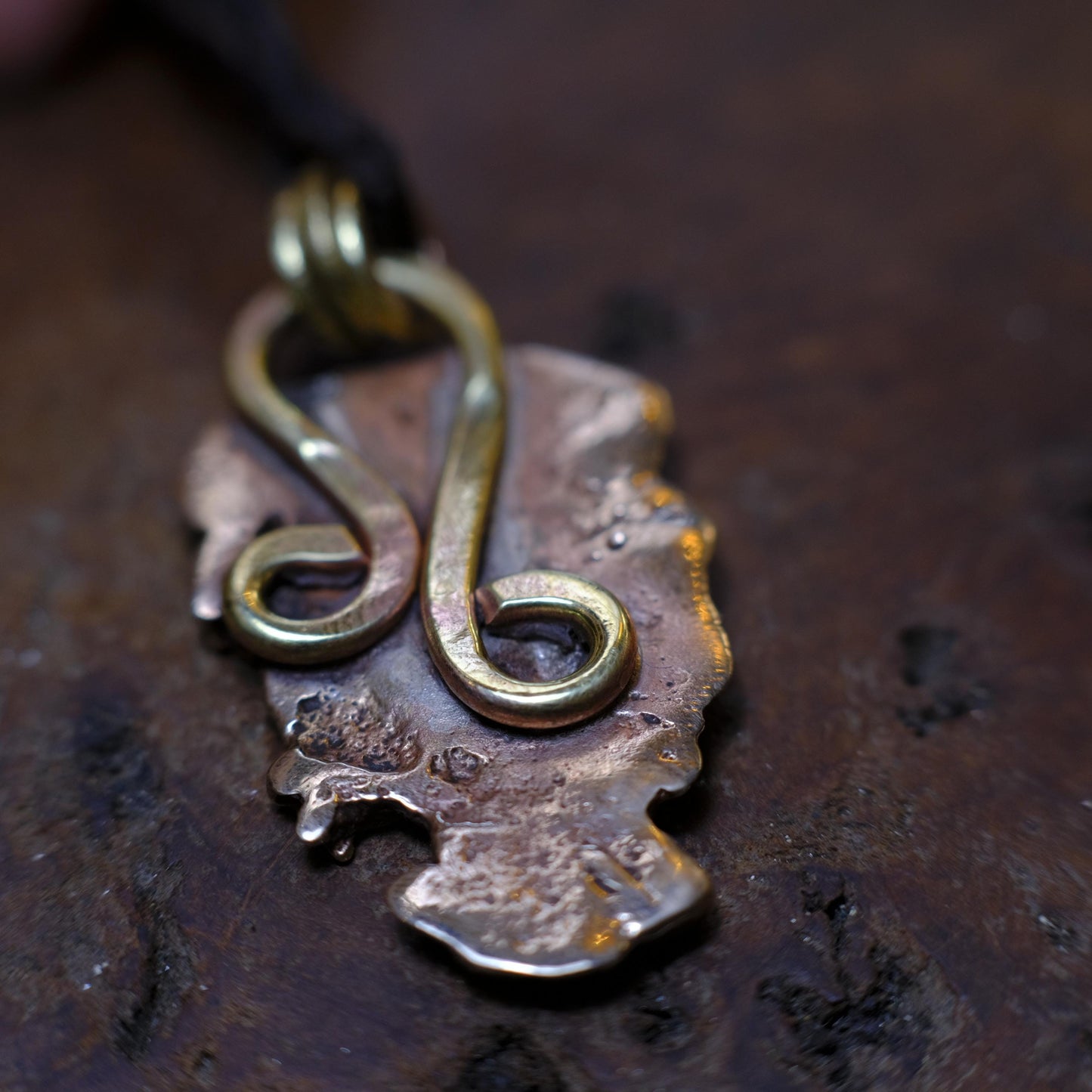 Metatron's Cube Brass Pendant - Sacred Geometry Jewelry