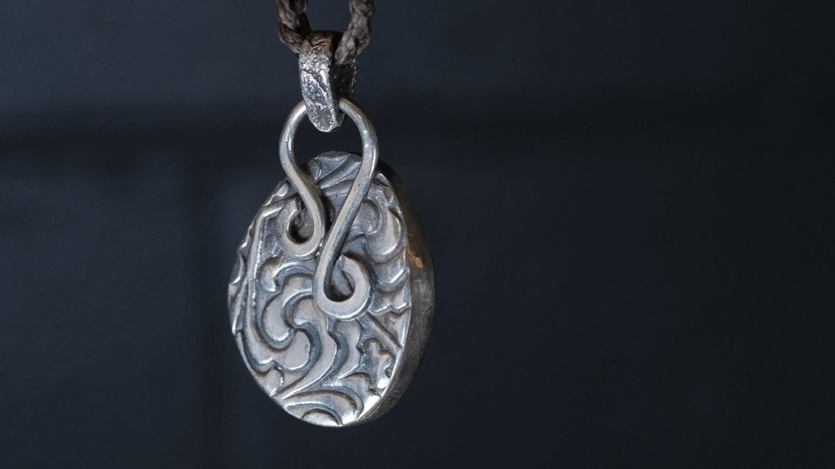 Yowah boulder opal pendant handmade at The Silver Mill