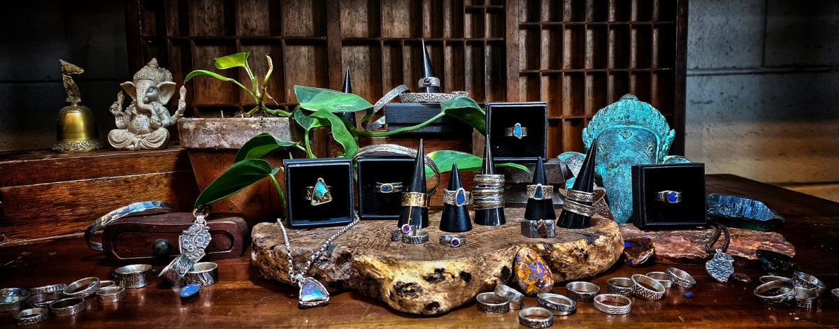 Handcrafted silver, gold and opal jewellery by The Silver Mill