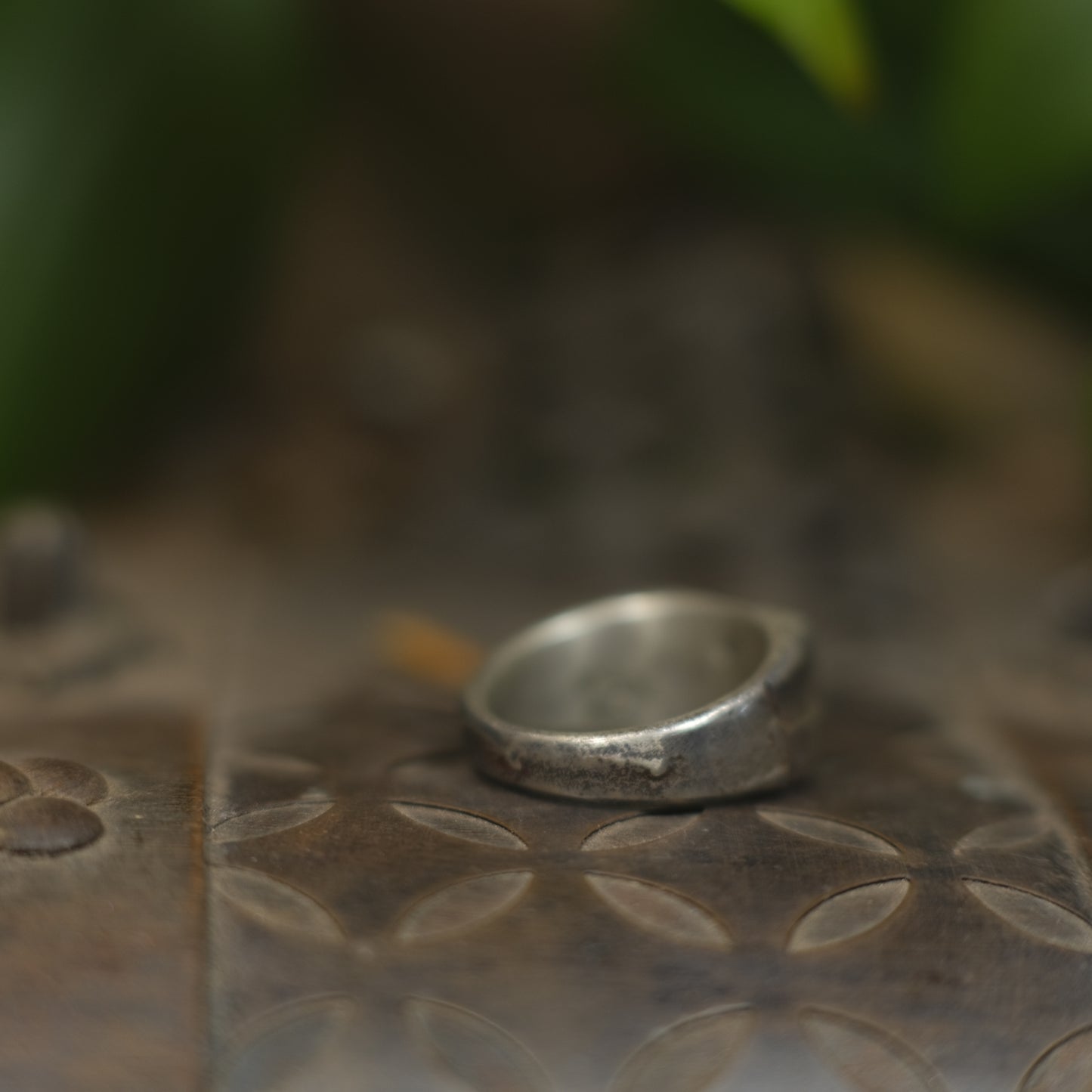 Hand Crafted Sterling Silver Pirate Inspired Signet Ring US Size 9