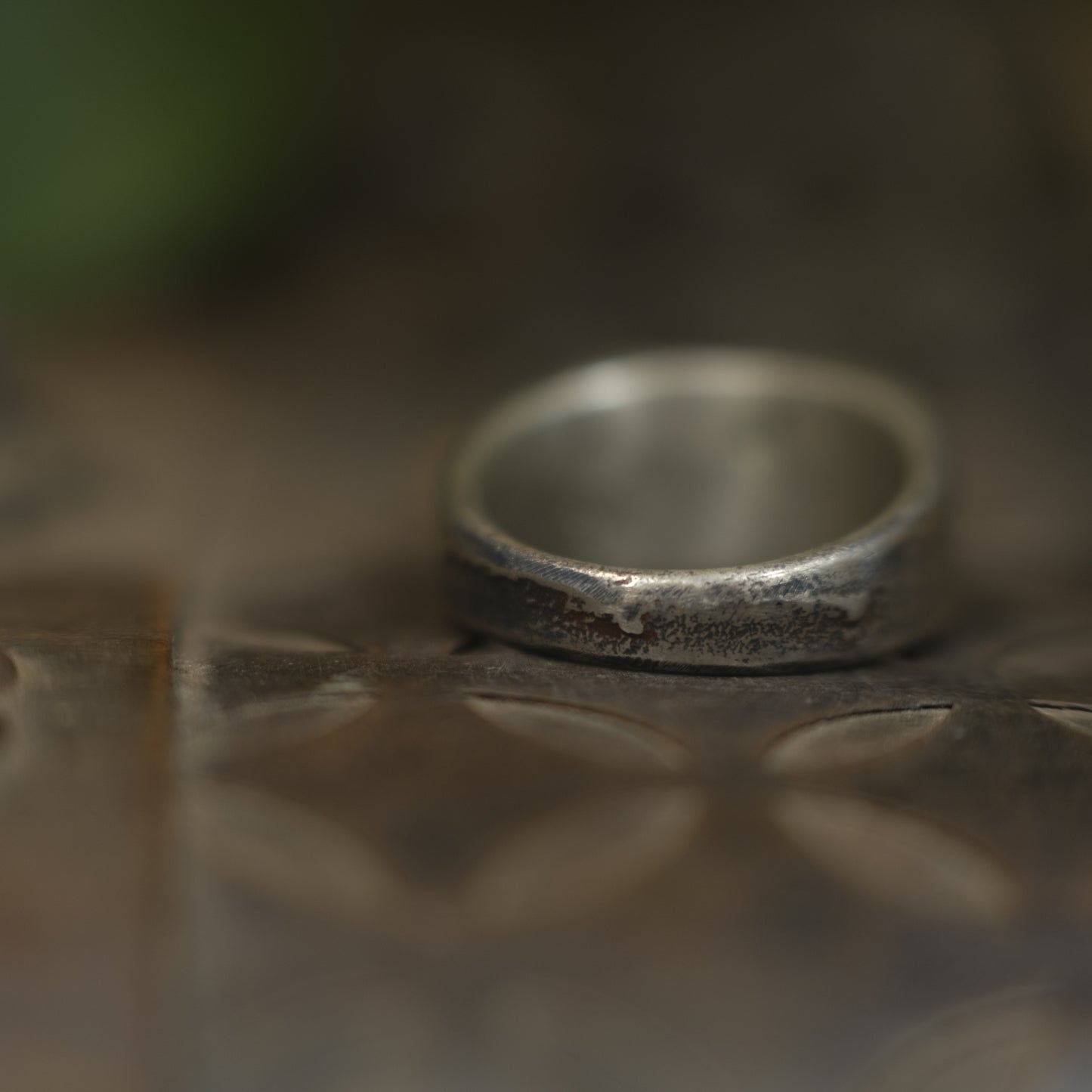 Hand Crafted Sterling Silver Pirate Inspired Signet Ring US Size 9