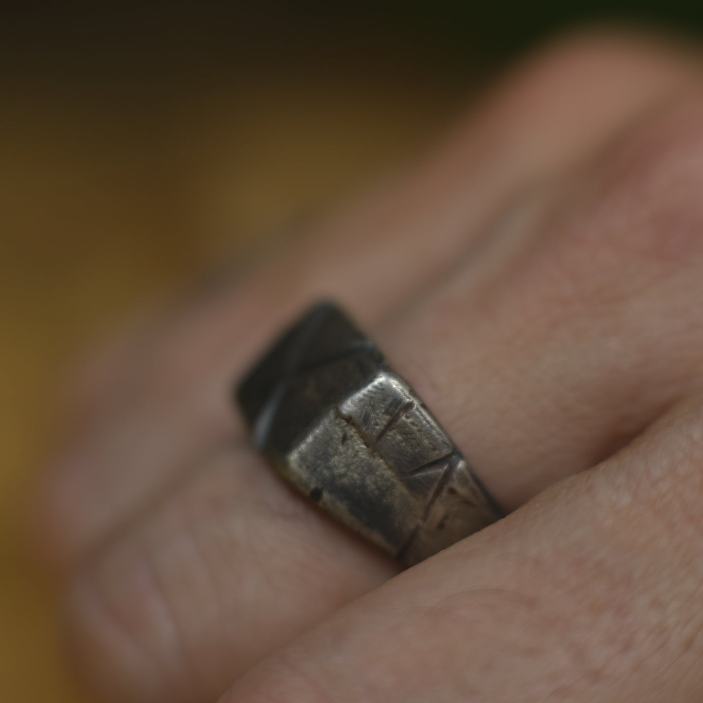 Hand Crafted Sterling Silver Pirate Inspired Signet Ring US Size 9