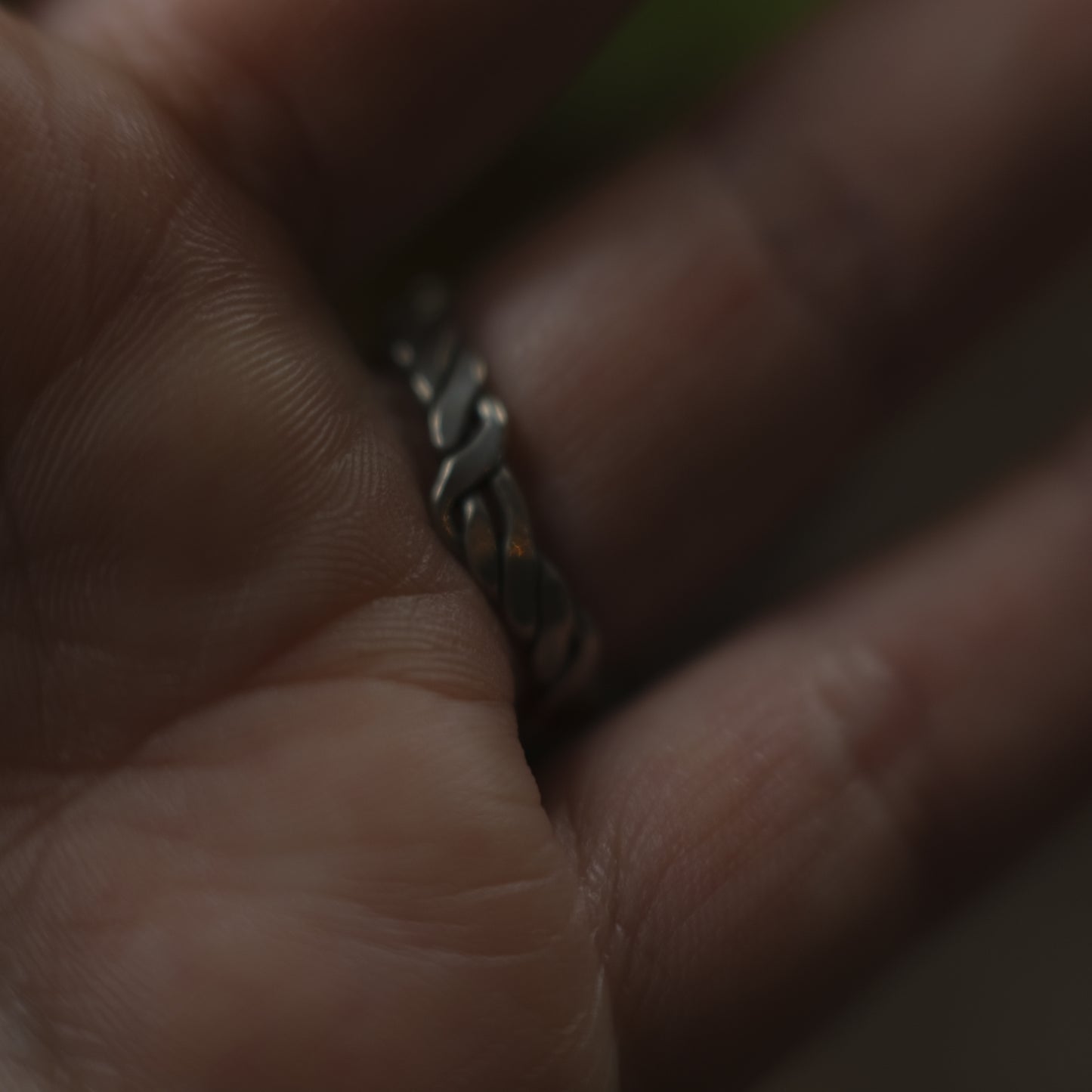 Green Tourmaline and Sterling Silver Leaf Ring US Size 7