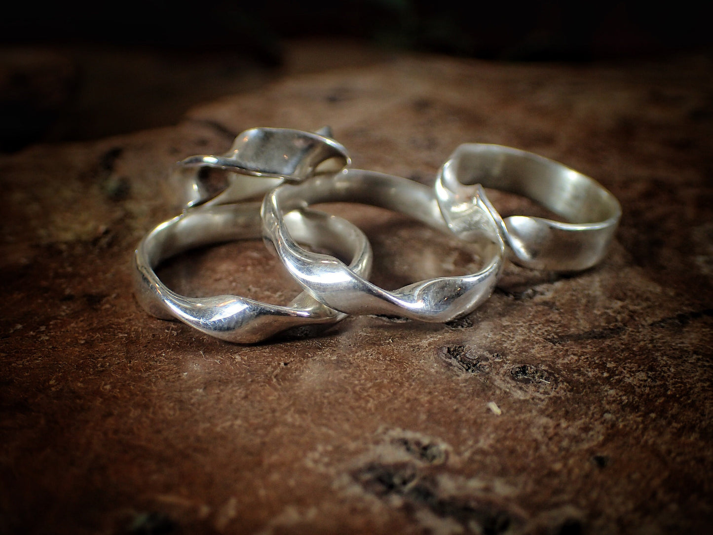 Twisted Silver Ring / Band / Band US Sizes