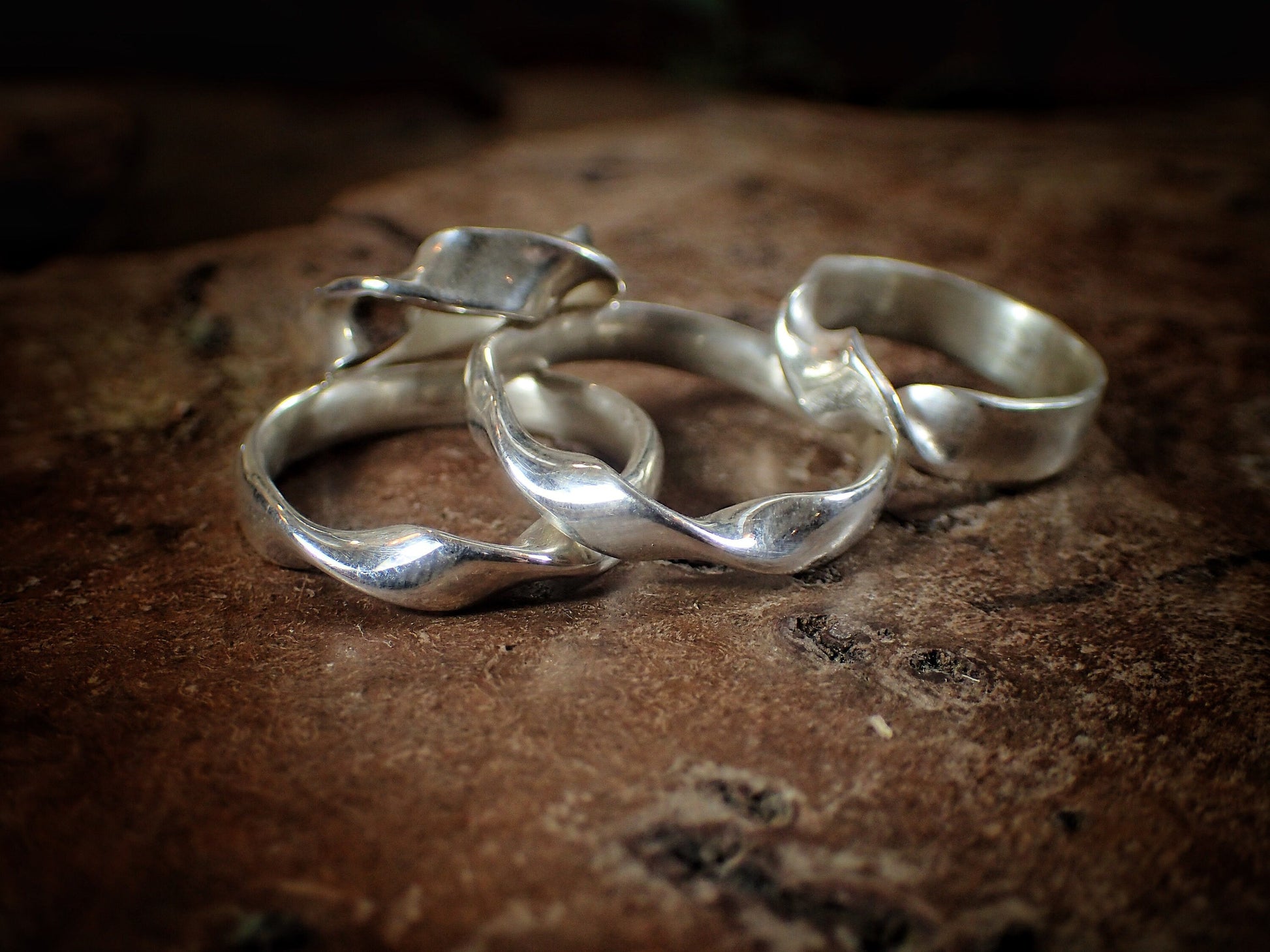 Twisted Silver Ring / Band / Band US Sizes