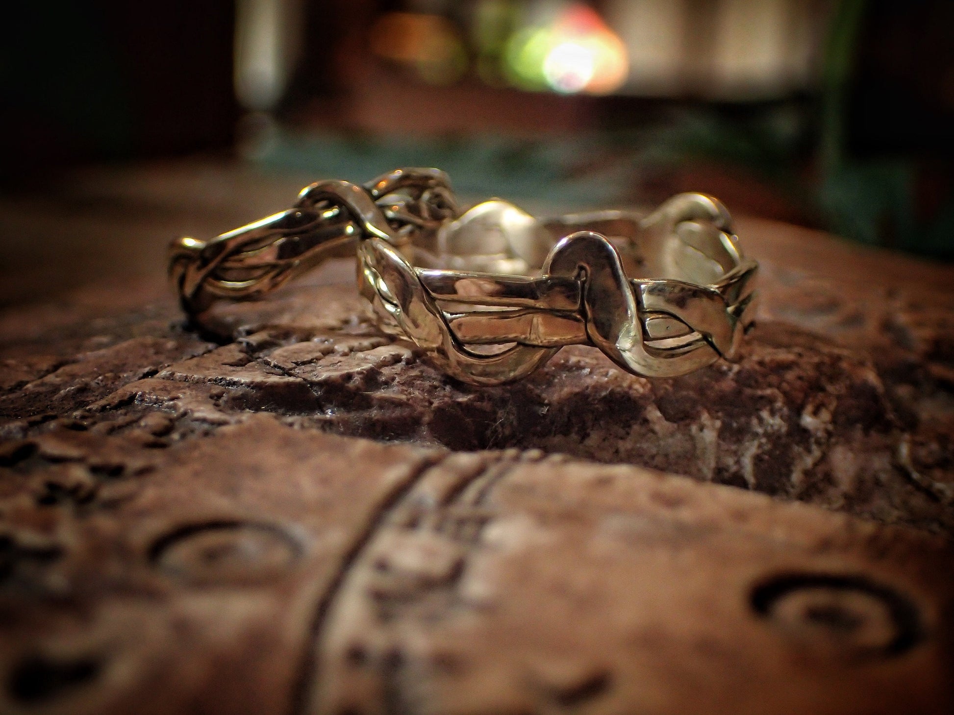 Wedding Ring Set ~ Flow Theory ~ Unique Woven 9ct Gold Rings / Bands US Sizes