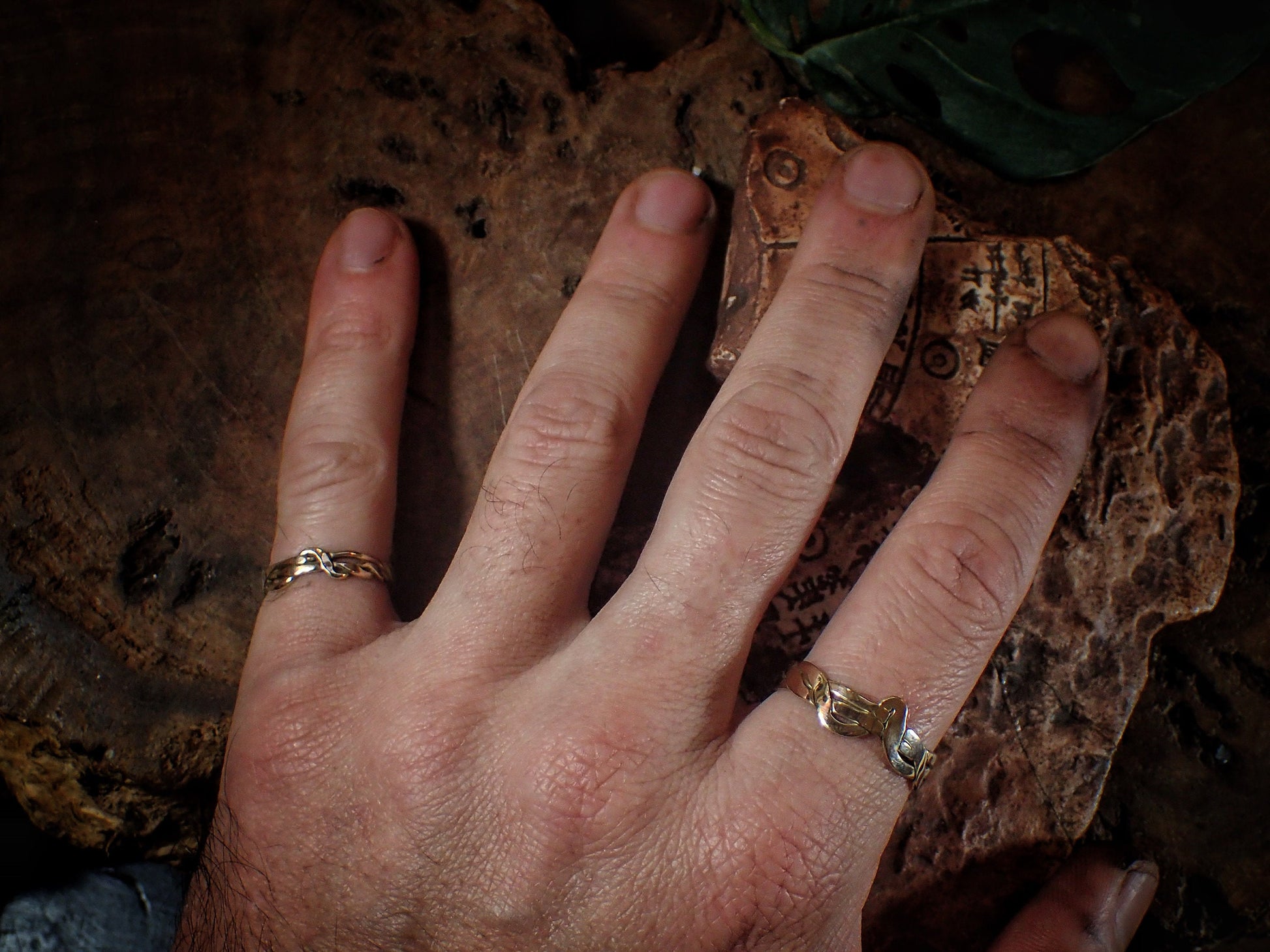 Wedding Ring Set ~ Flow Theory ~ Unique Woven 9ct Gold Rings / Bands US Sizes