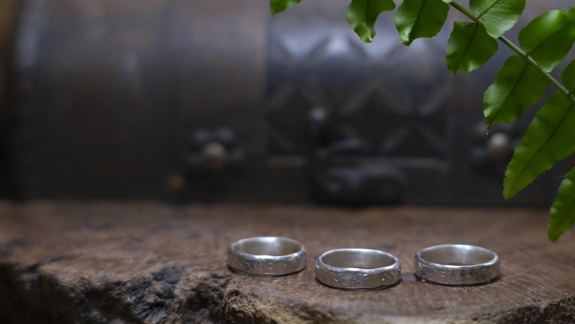 Rustic Pirate Thick Hammered Silver Ring / Band US Sizes