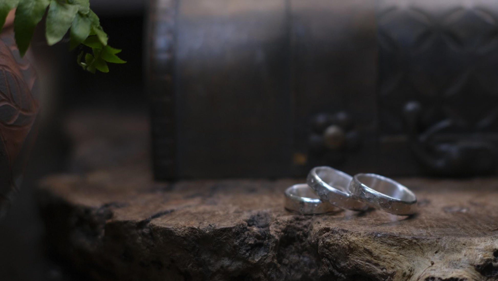 Rustic Pirate Thick Hammered Silver Ring / Band US Sizes