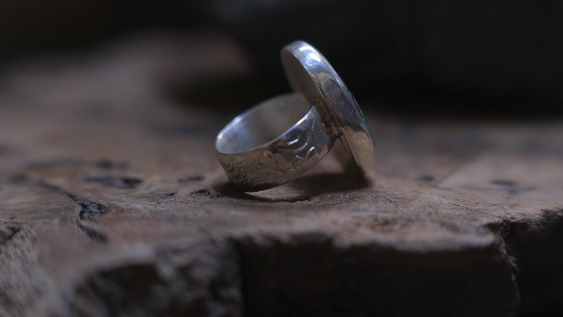 Exquisite Turquoise set in Sterling Silver on beautiful Sterling Ring