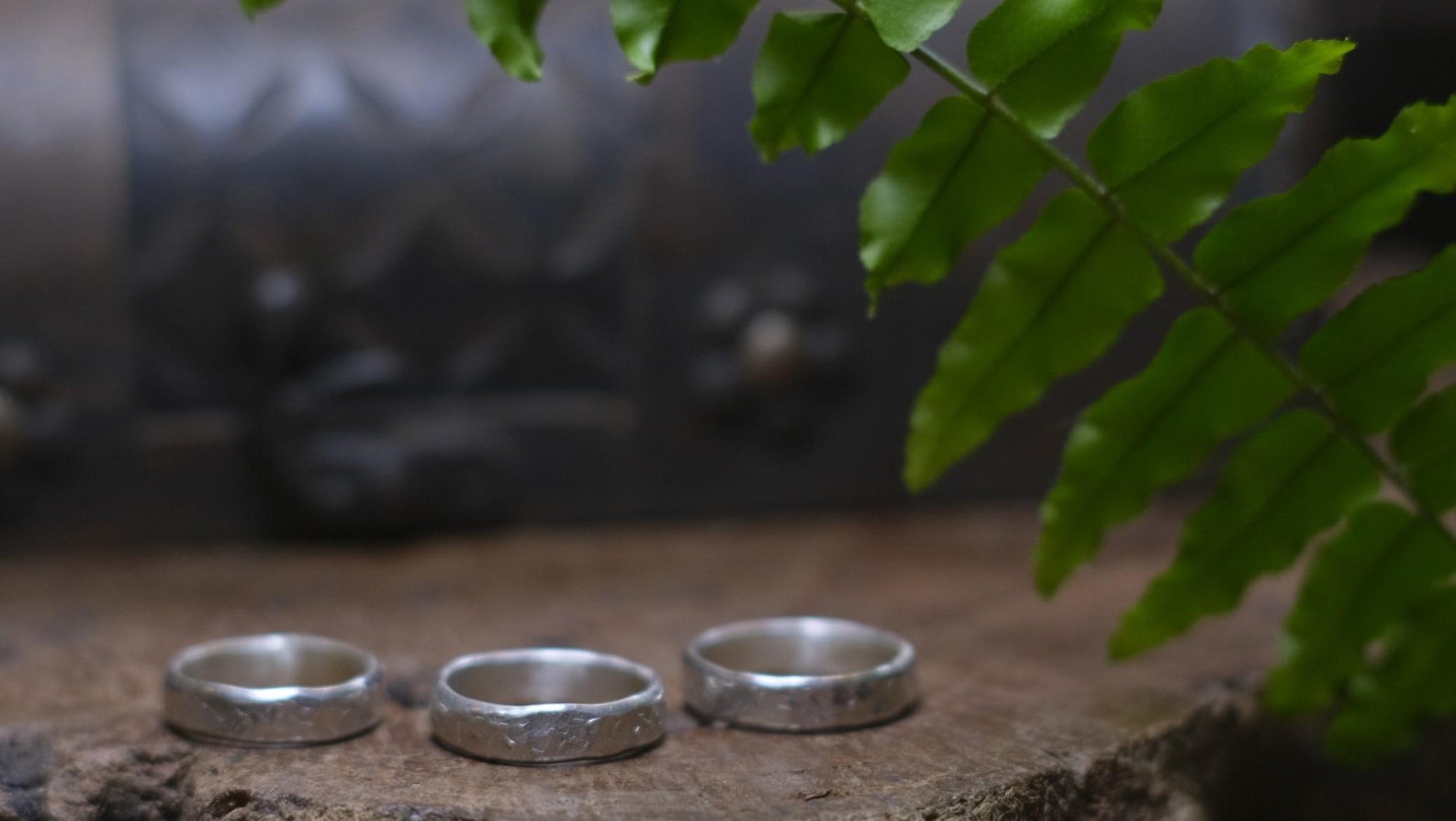 Rustic Pirate Thick Hammered Silver Ring / Band US Sizes