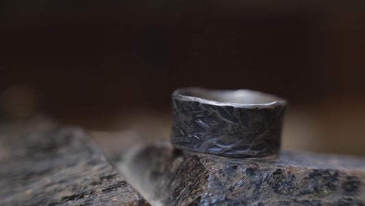Rugged Pirate Handcrafted Sterling Silver Ring Size 11