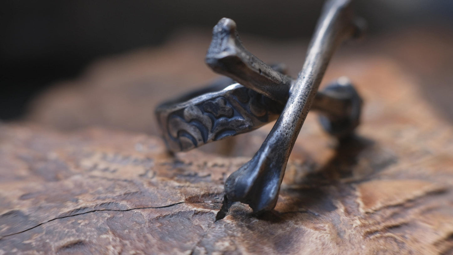 Sterling Silver Crossbones Ring