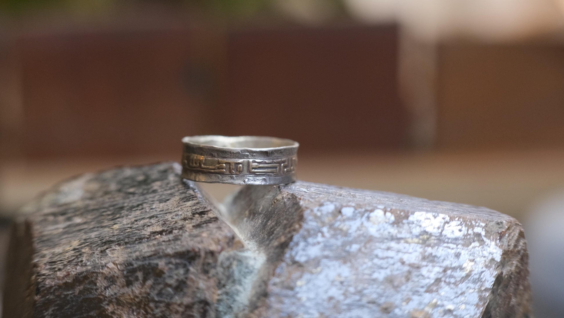 OOAK Galactic Sterling Silver and 9ct Gold Ring with Size 11