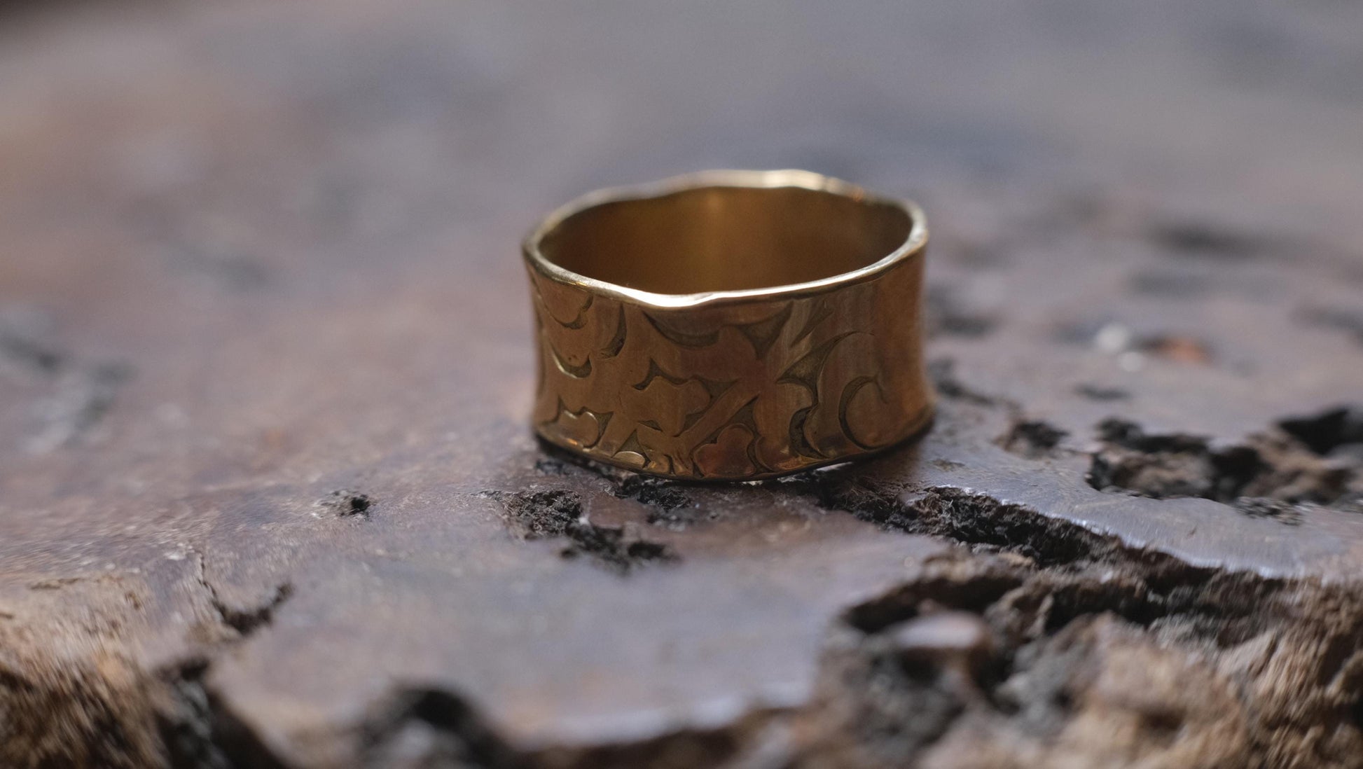 Arabesque Victorian Era Pirate Inspired Solid Yellow Gold 9ct Custom Made to Size