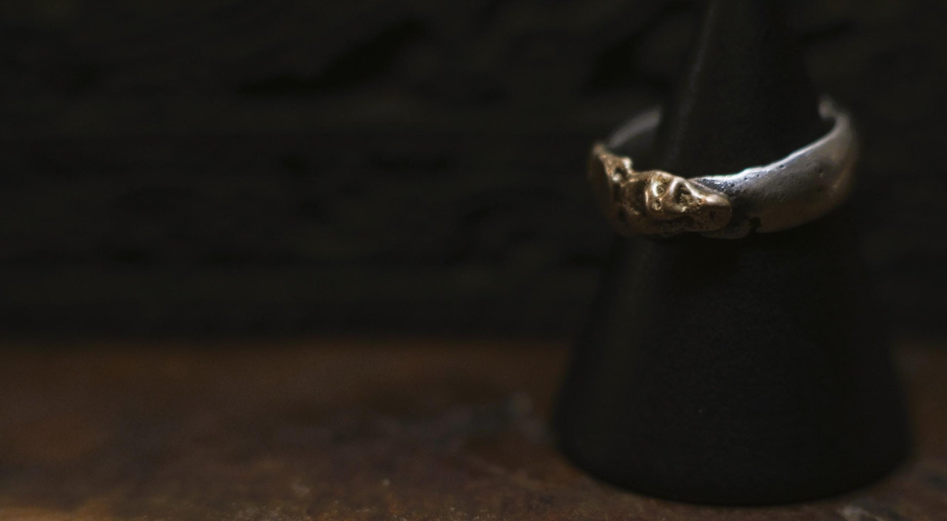 Handcrafted Sterling Silver Ring with Molten Gold Overlay US Size 10