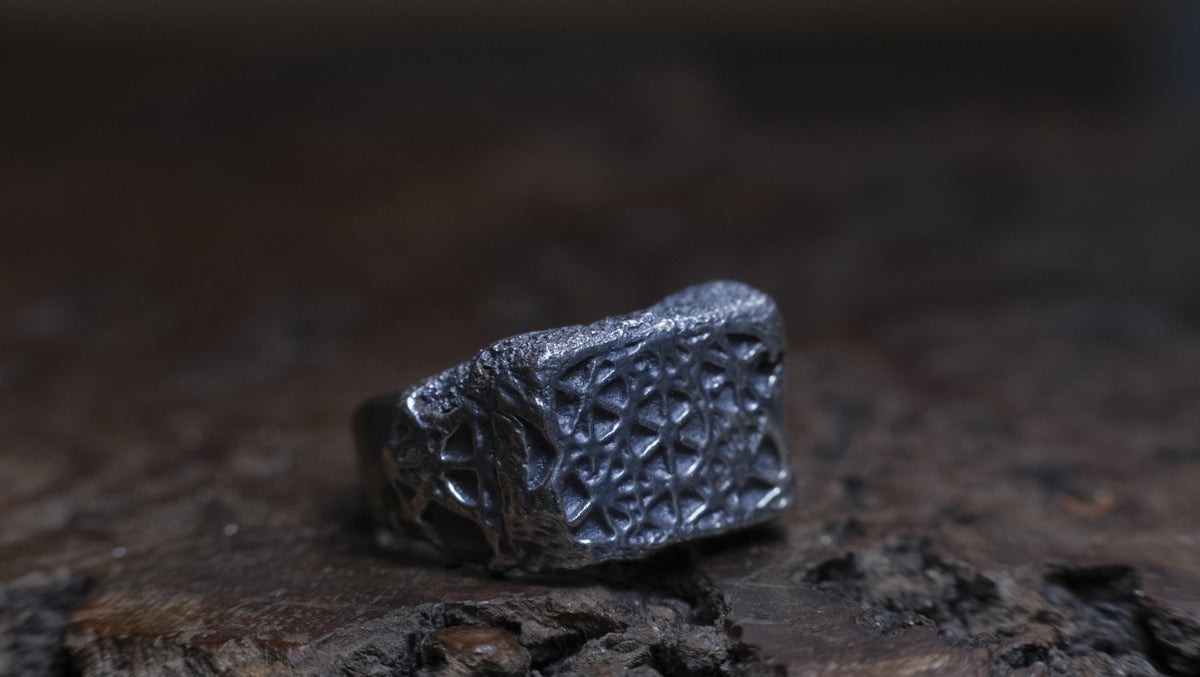 Sterling Silver Metatron's Cube Sacred Geometry Ring