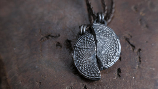 Duo of Interlocking Sacred Geometry Sterling Silver Pendants