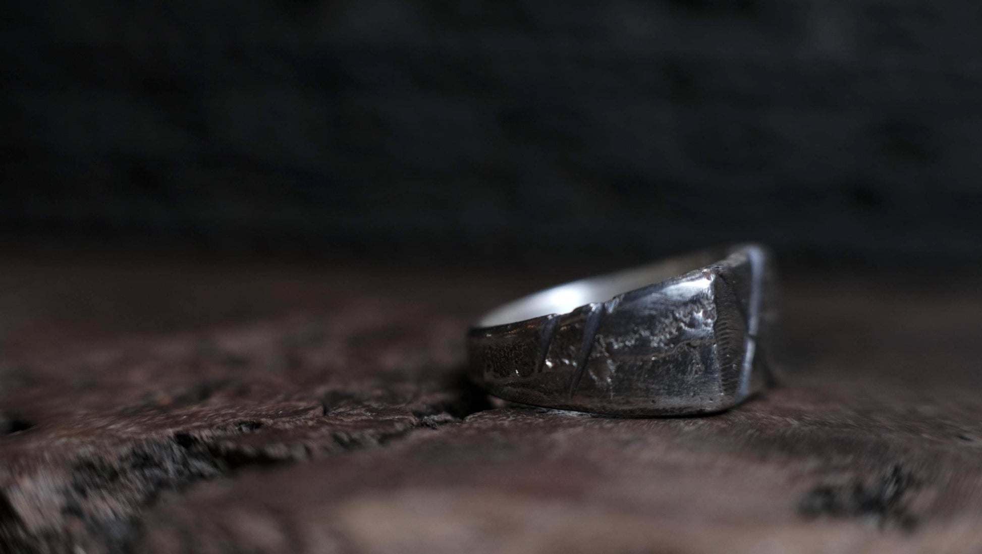 Hand Crafted Sterling Silver Pirate Inspired Signet Ring US Size 9