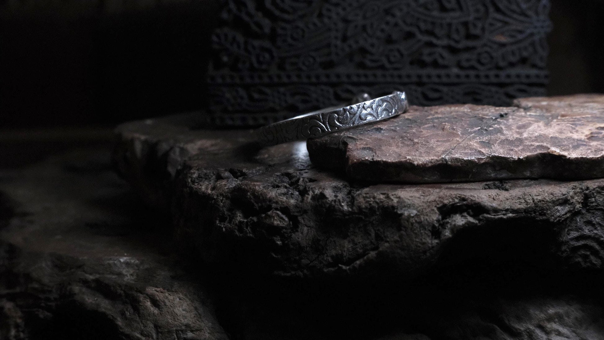 Victorian Era Pirate Inspired Sterling Silver Cuff Bracelet