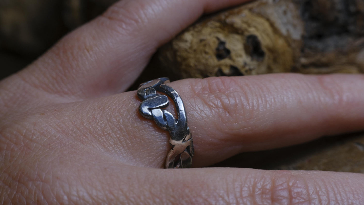 Large Sterling Silver Woven Rings Made to Size