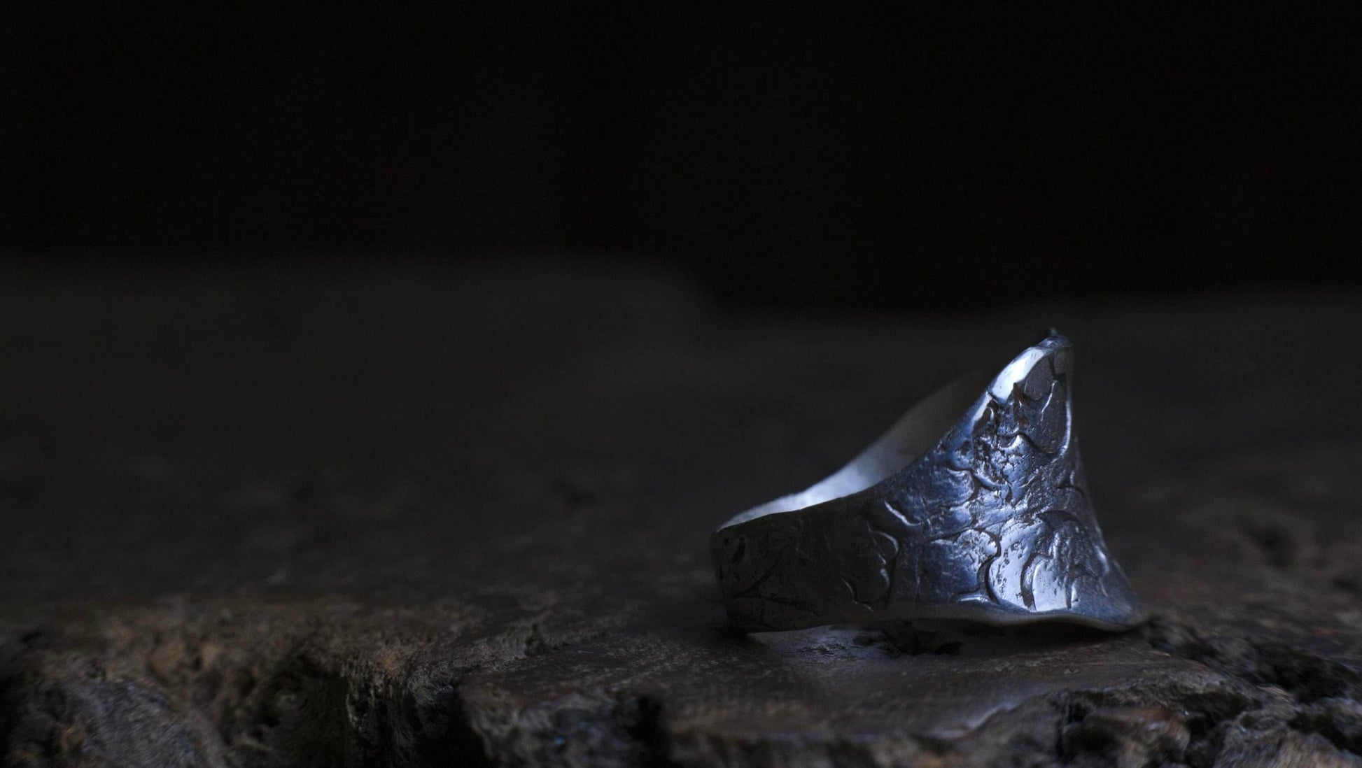 OOAK Handcrafted Sterling Silver Ring US Size 8.5