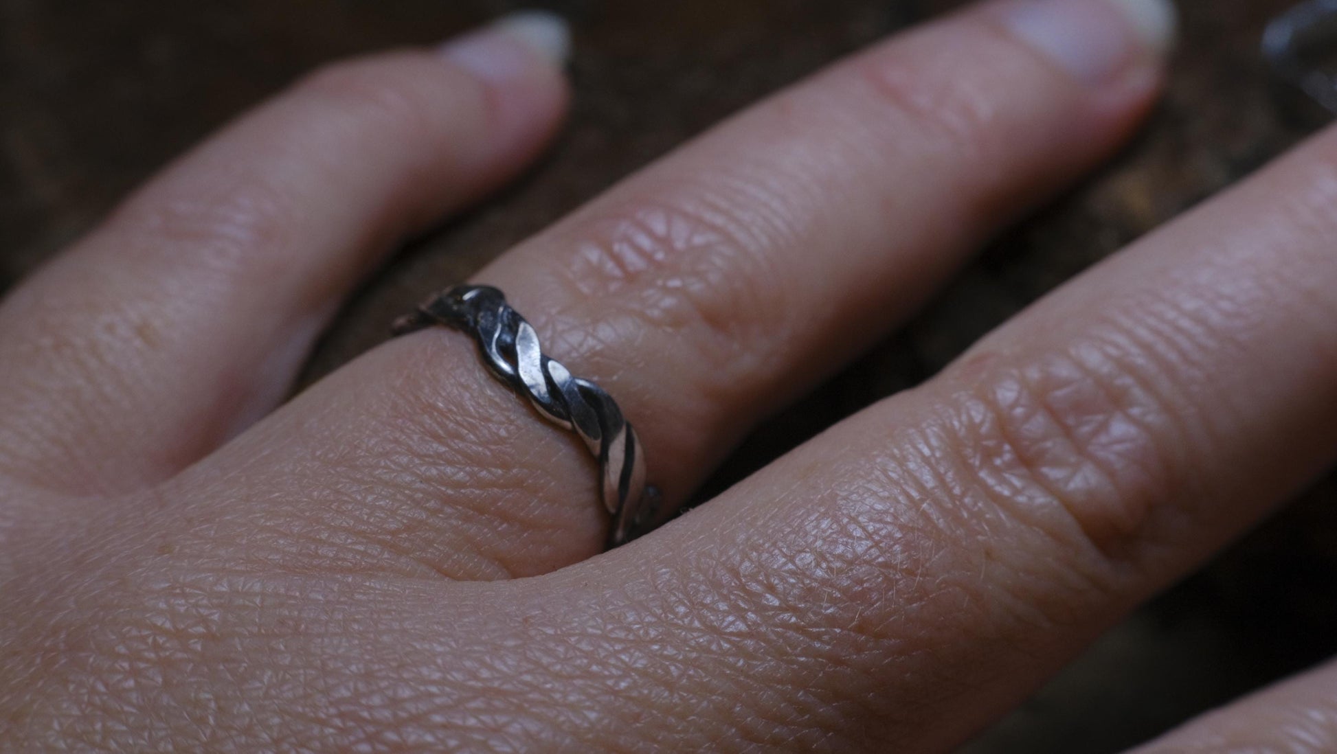 Thin Sterling Silver Woven Rings Made to Size