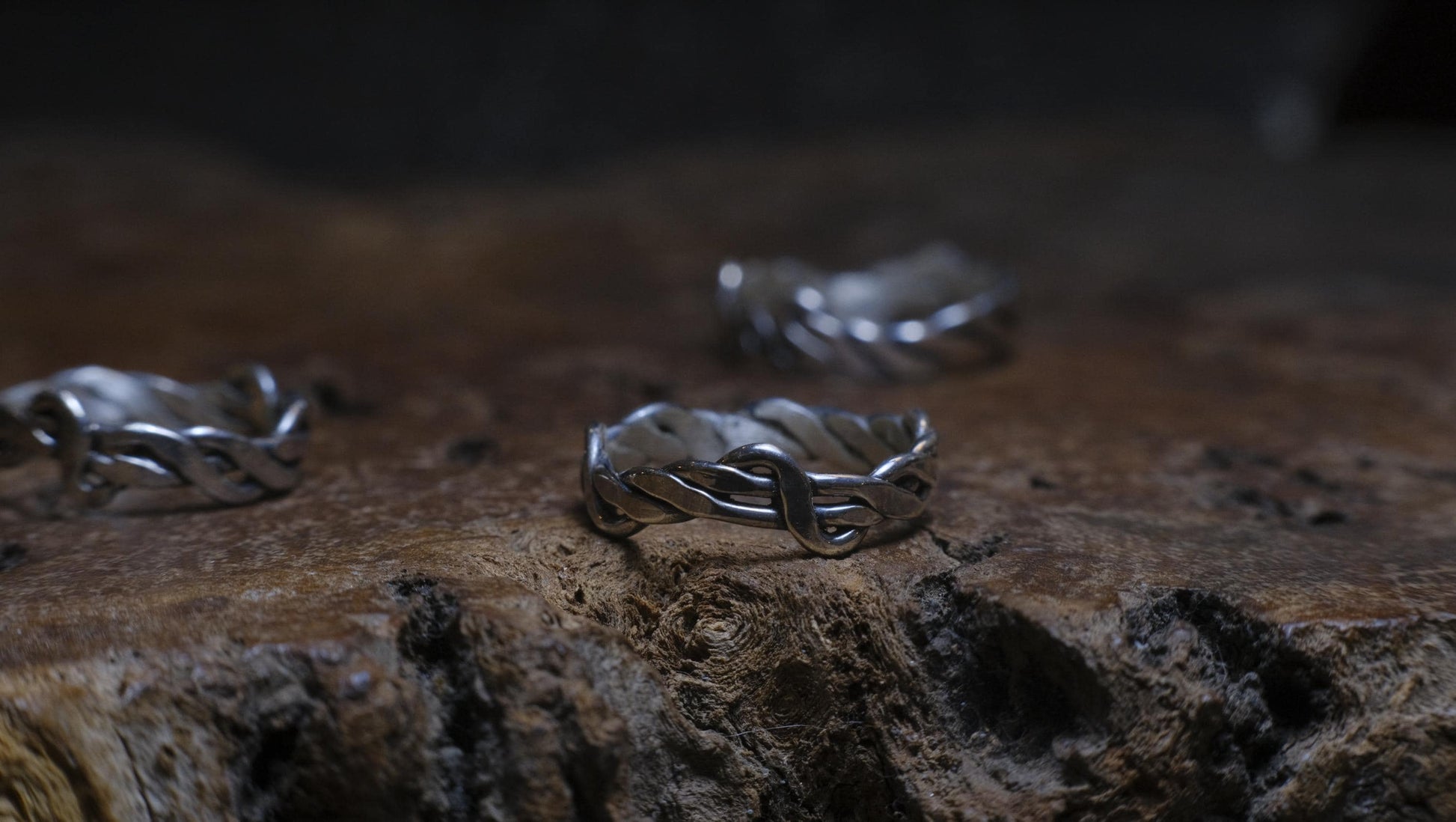 Thin Sterling Silver Woven Rings Made to Size