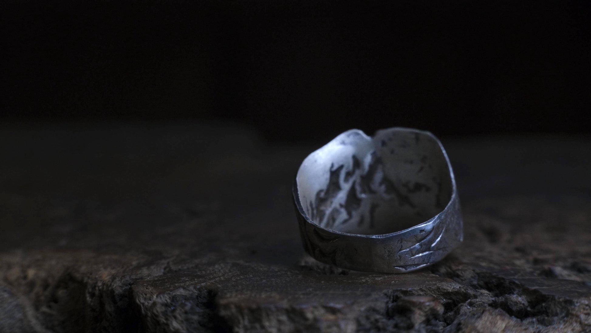 OOAK Handcrafted Sterling Silver Ring US Size 8.5