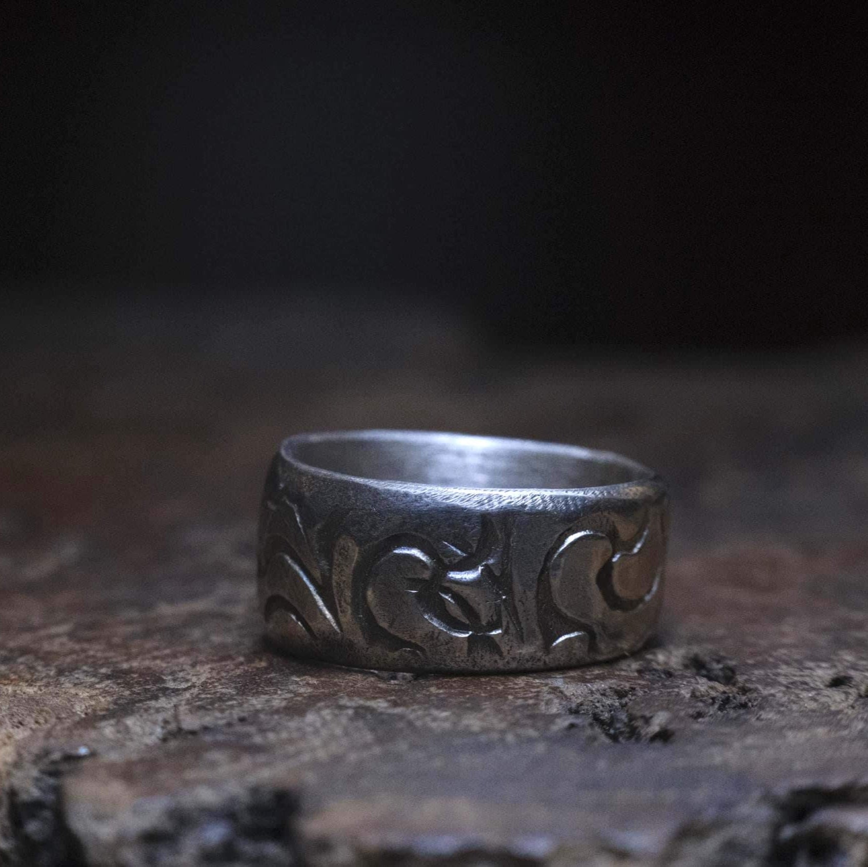 Sterling Silver Ring Handmade Pirate Inspired US Size 7.25